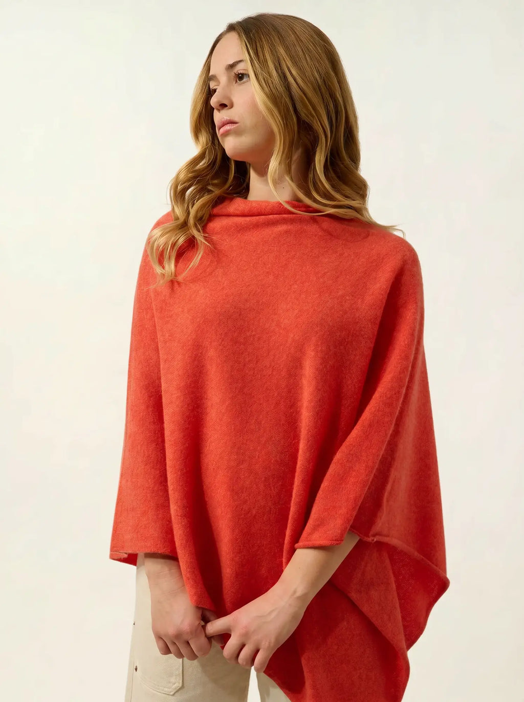 CARRA Poncho Orange meliert
