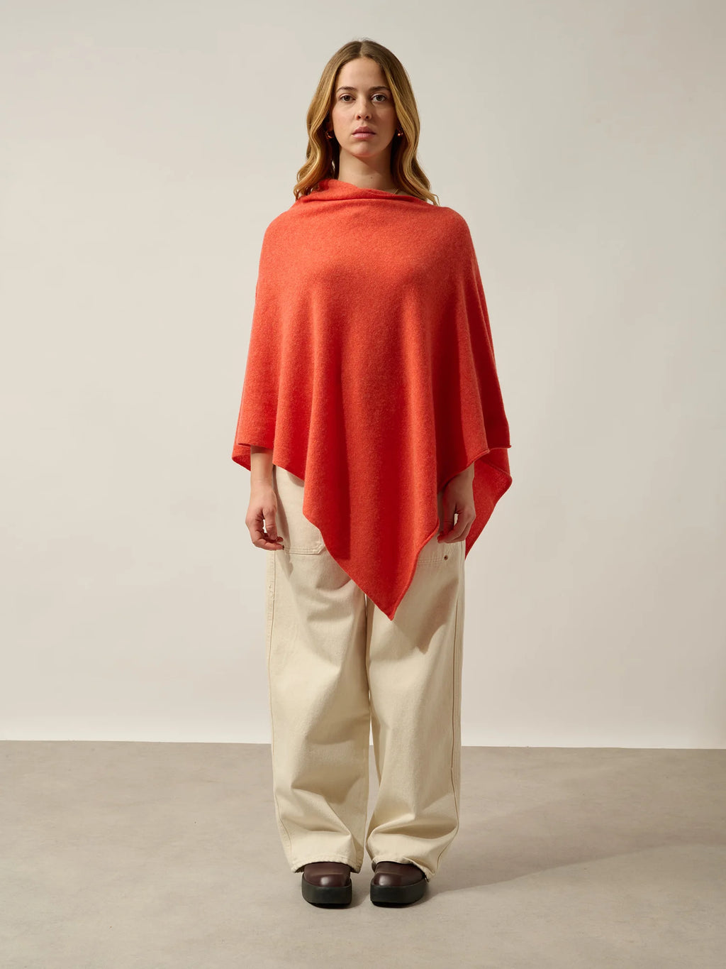 CARRA Poncho Orange meliert