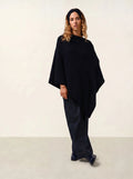 CARRA poncho bleu marine