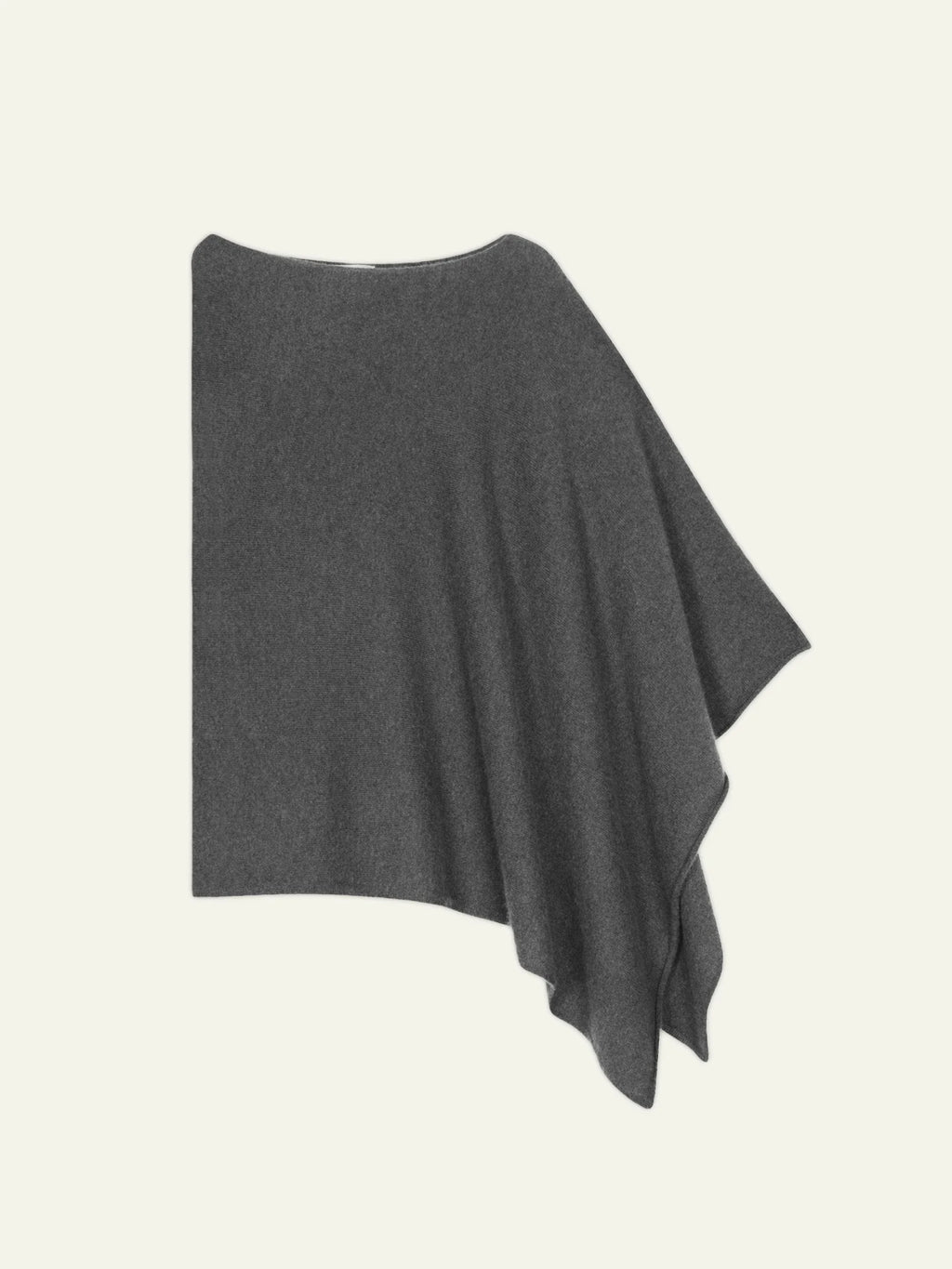 CARRA poncho anthracite chiné
