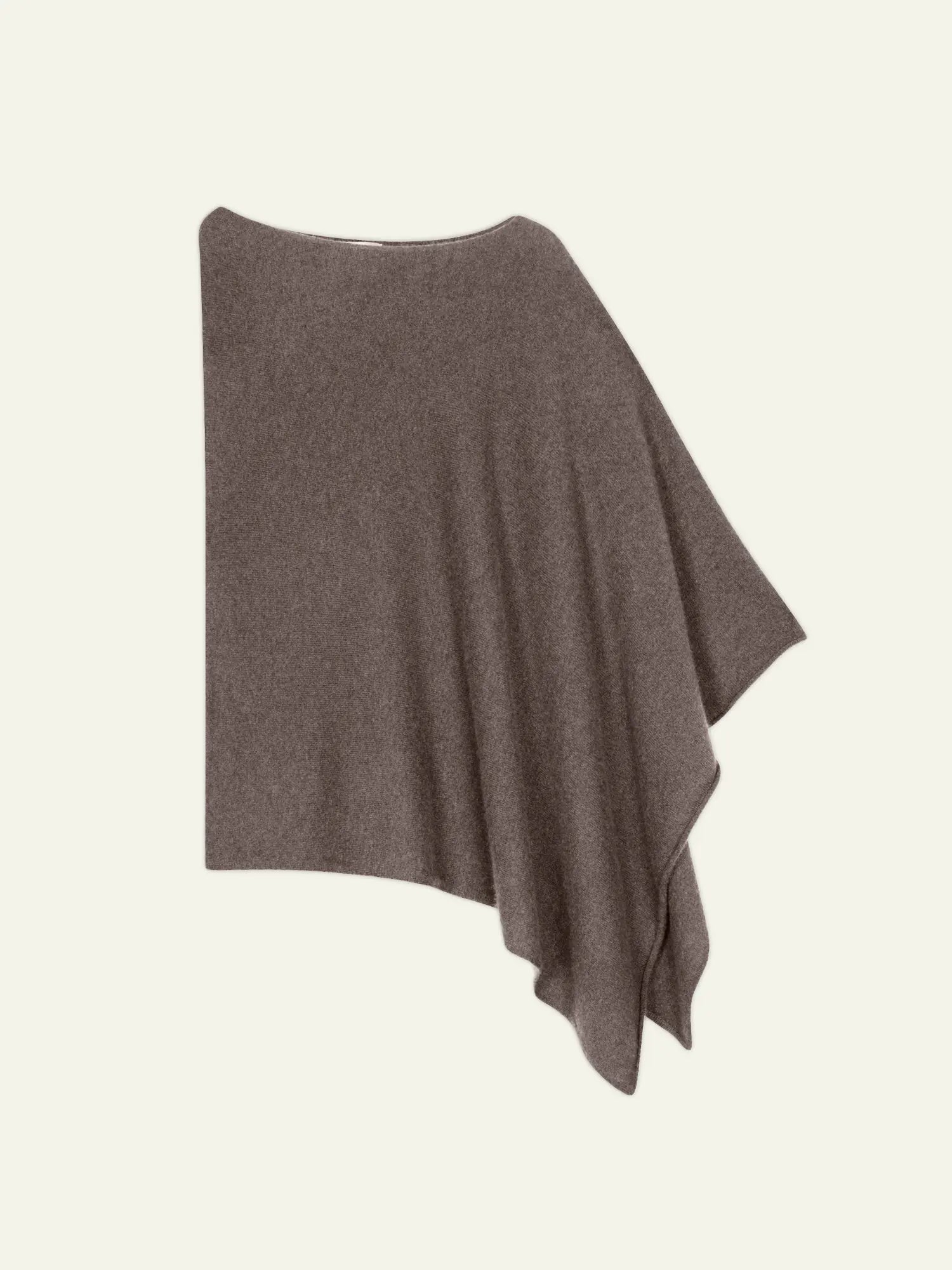 CARRA poncho taupe chiné