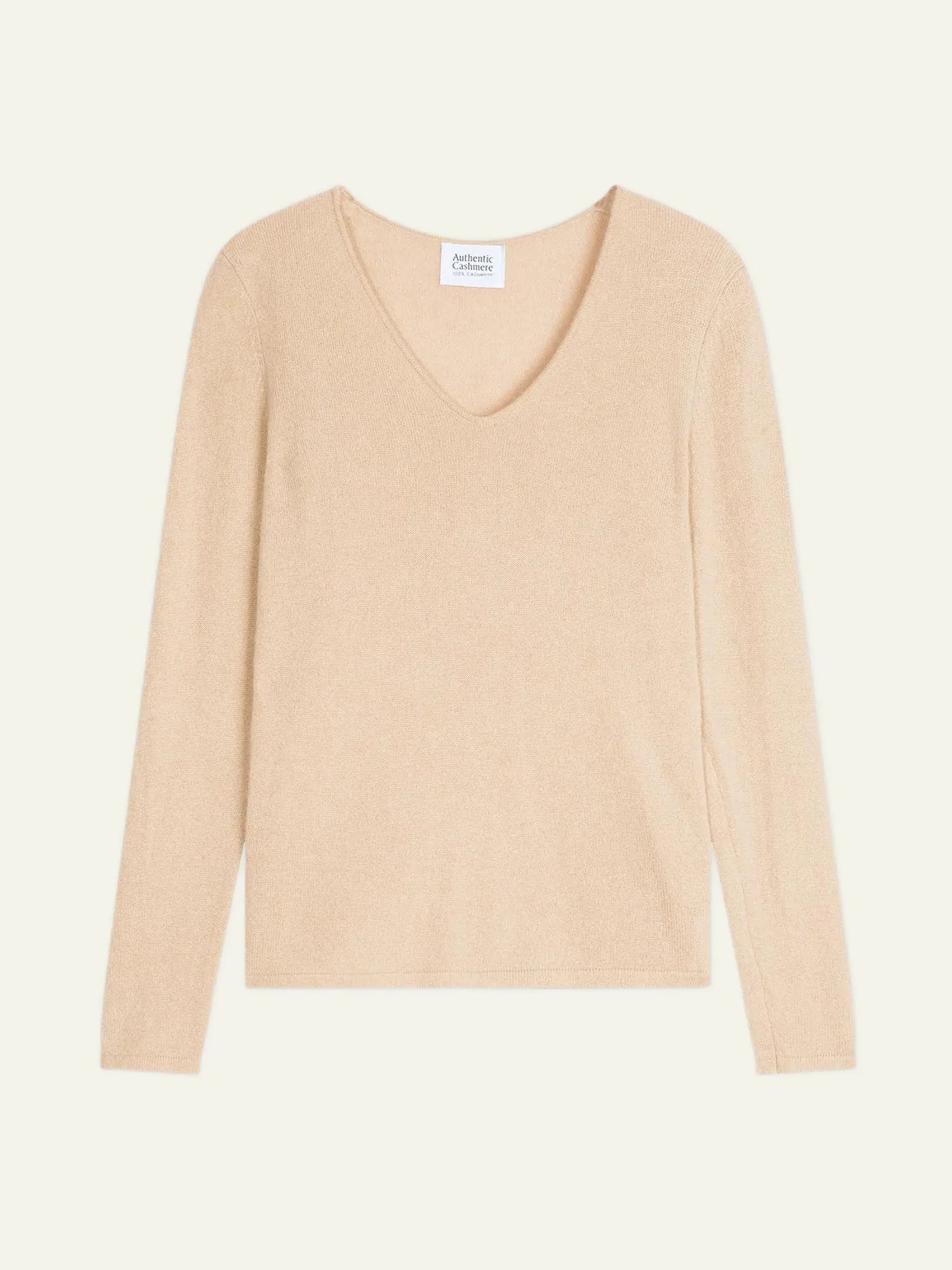 GALISE Pullover V-Ausschnitt Sand