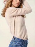 GALISE Pullover V-Ausschnitt Sand