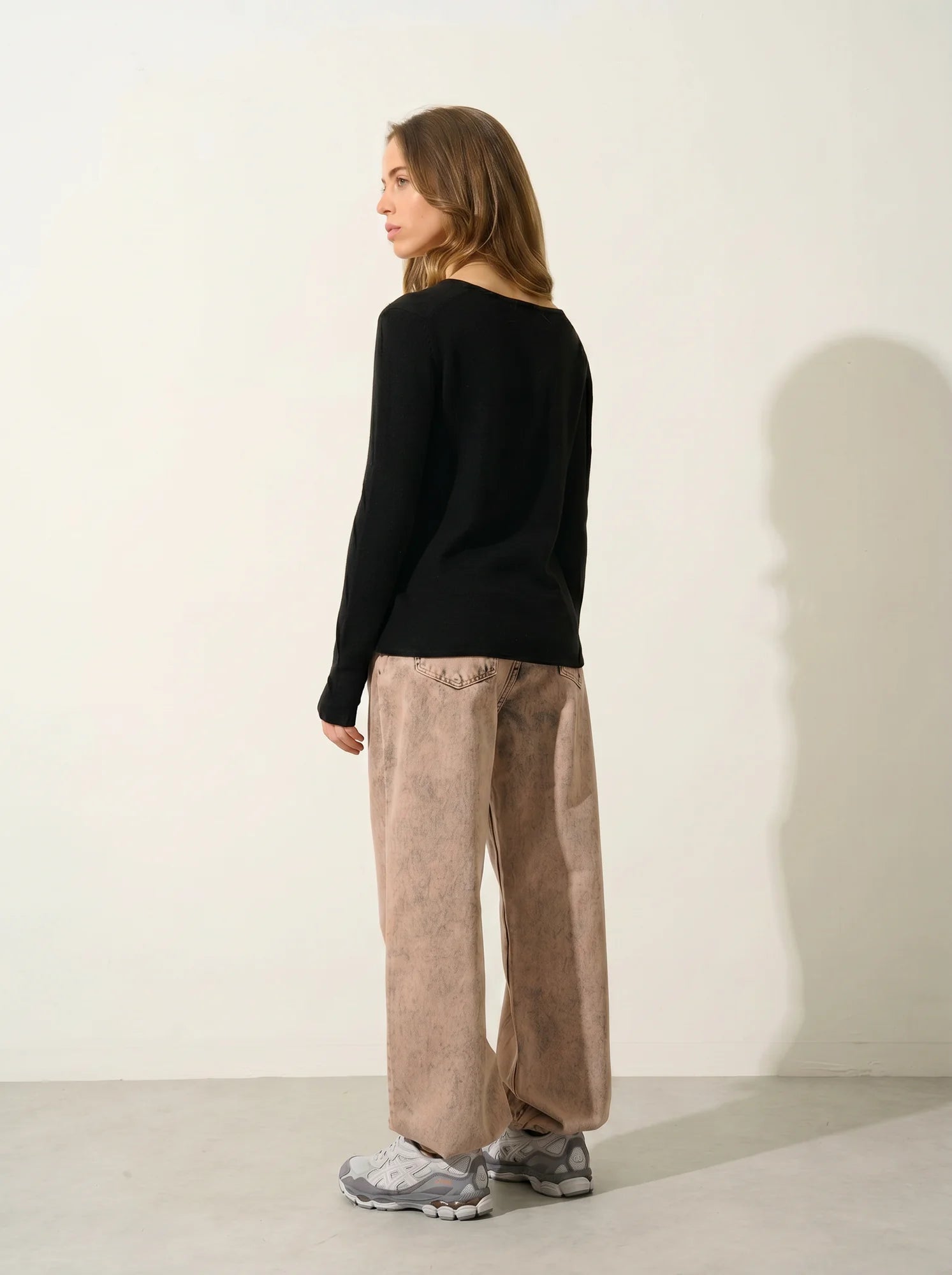 GALISE pull col V noir