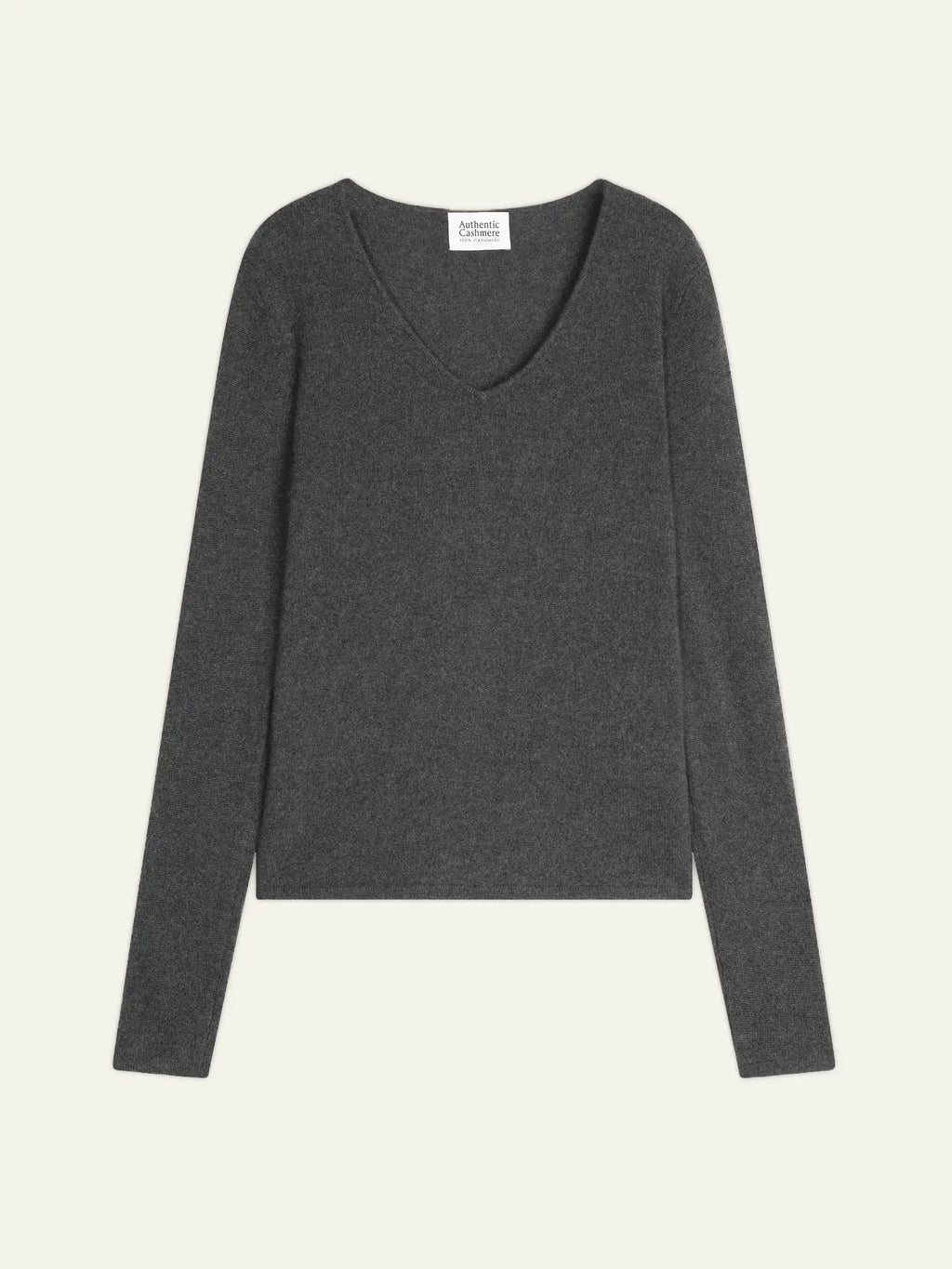 GALISE pull col V anthracite chiné