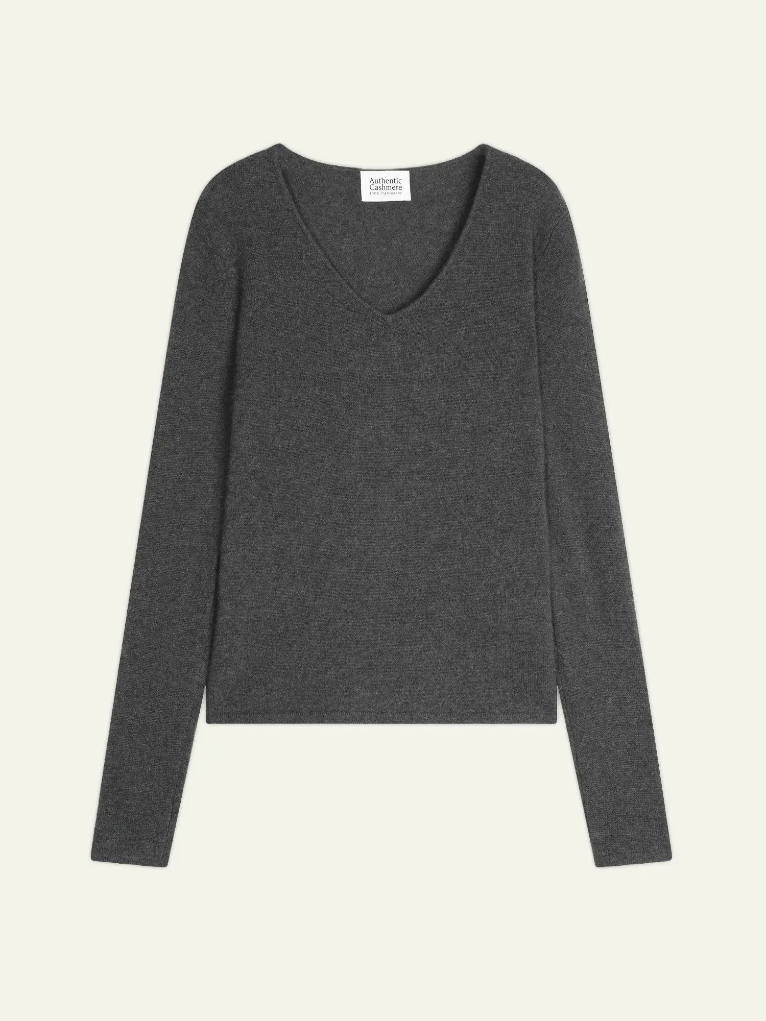 GALISE pull col V anthracite chiné