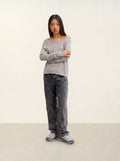 GALISE pull col V nuage chiné