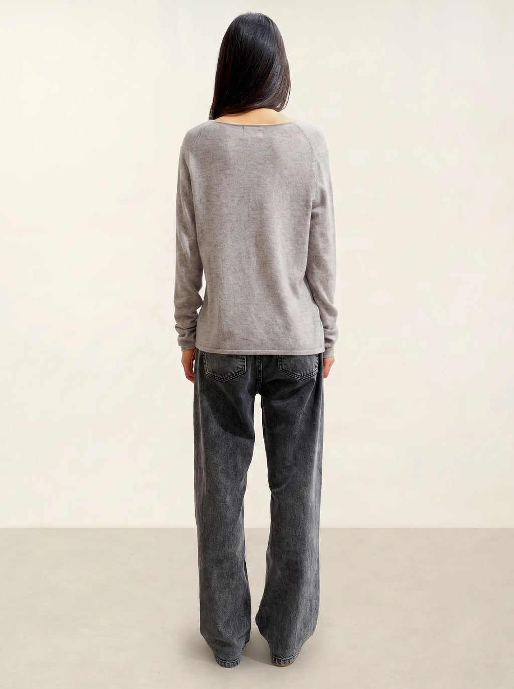 GALISE pull col V nuage chiné