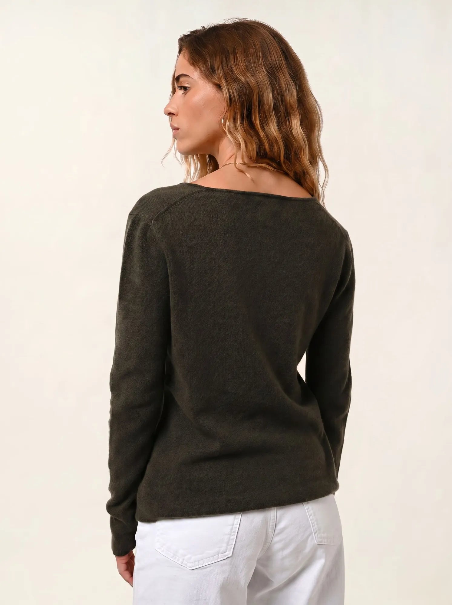 GALISE pull col V kaki