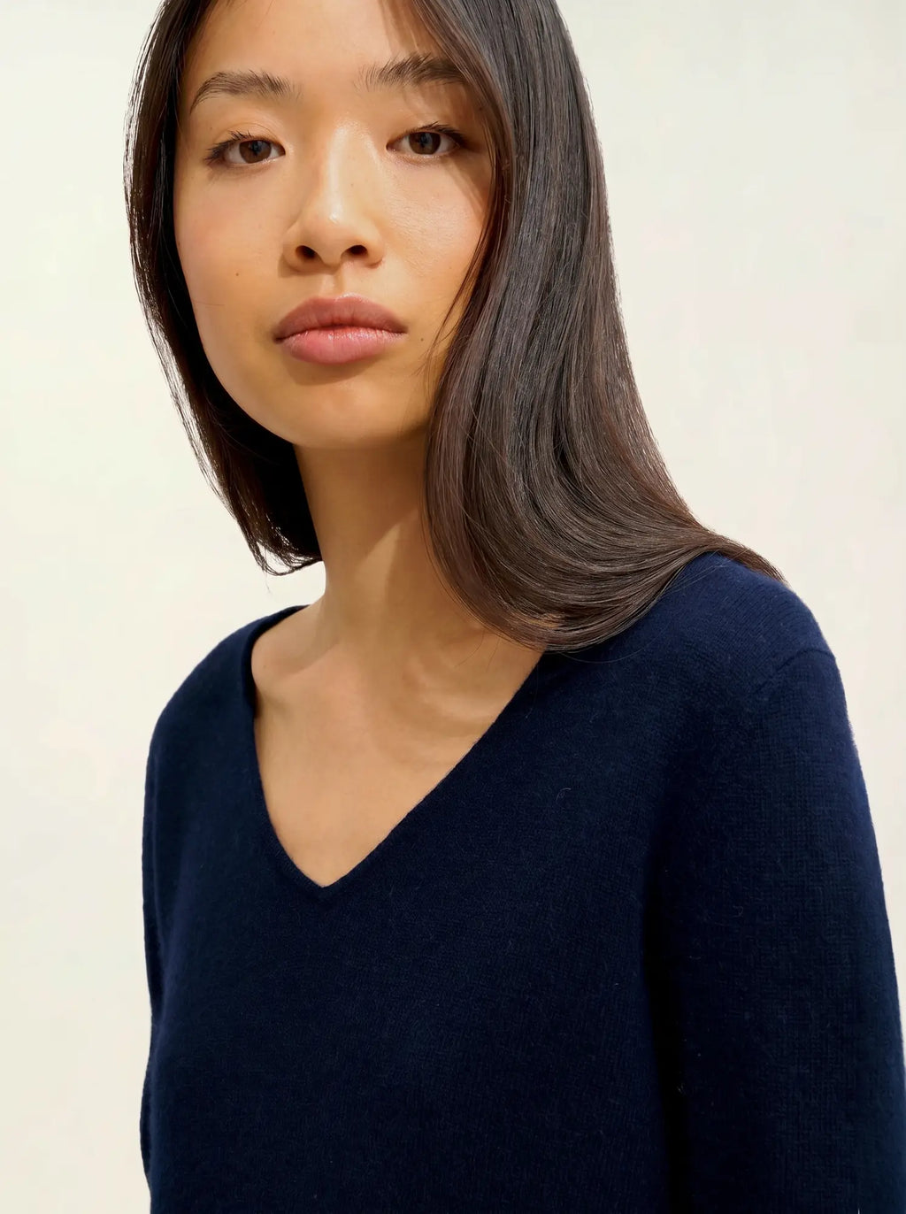 GALISE pull col V bleu marine