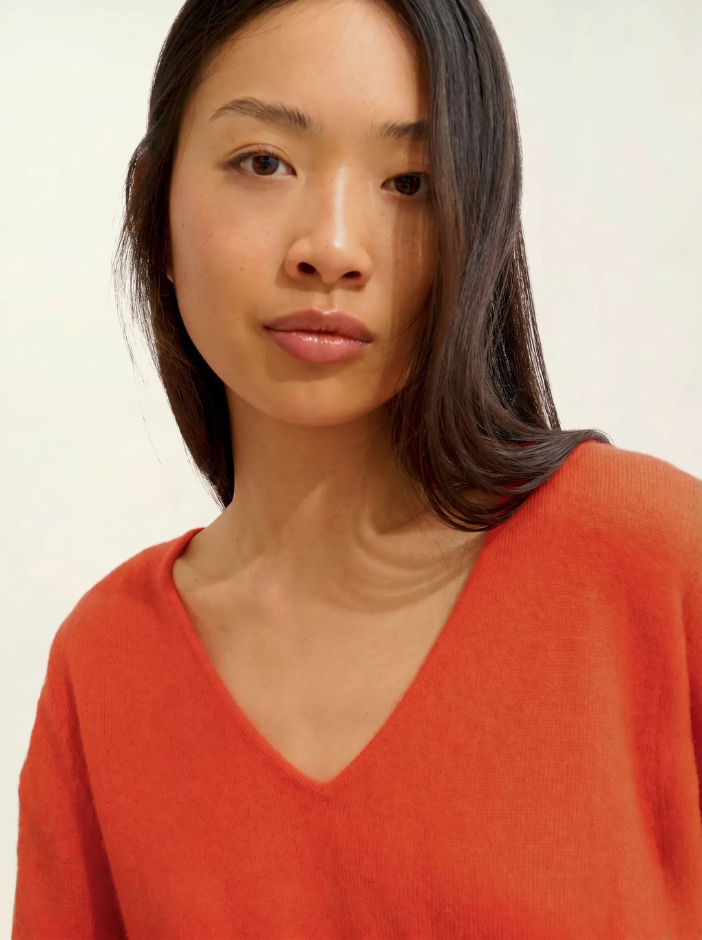 GALISE Pullover V-Ausschnitt Orange