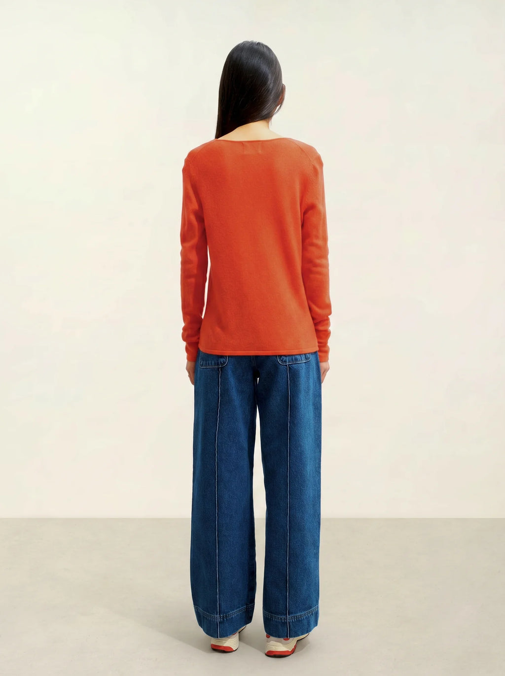 GALISE Pullover V-Ausschnitt Orange