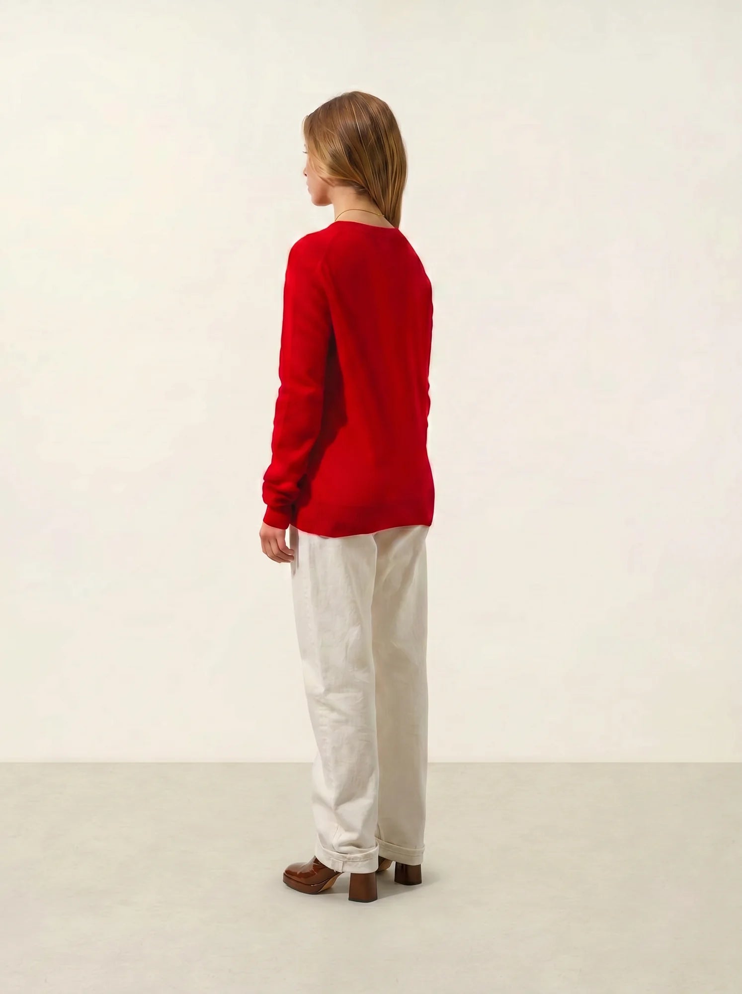 GARDORIA Pullover V-Ausschnitt Rot