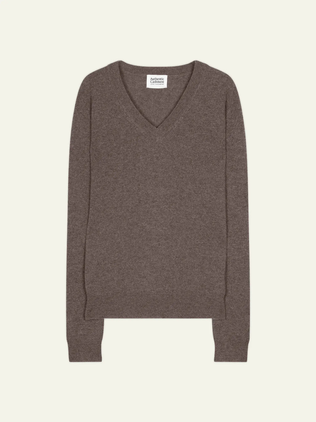 GARDORIA pull col V taupe chiné