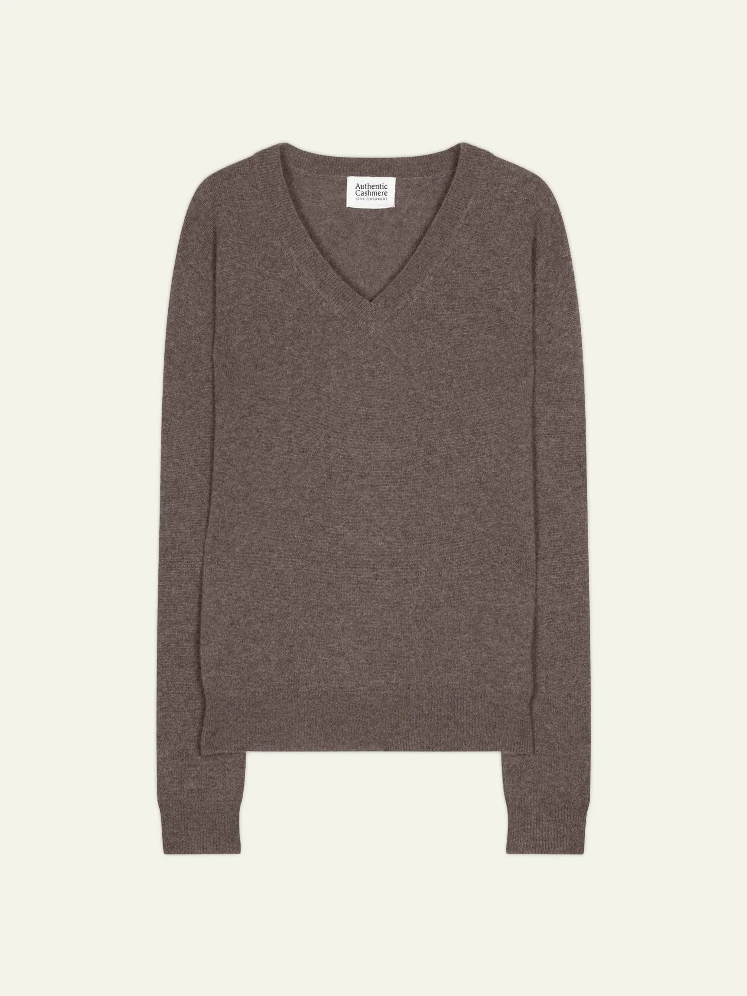 GARDORIA pull col V taupe chiné