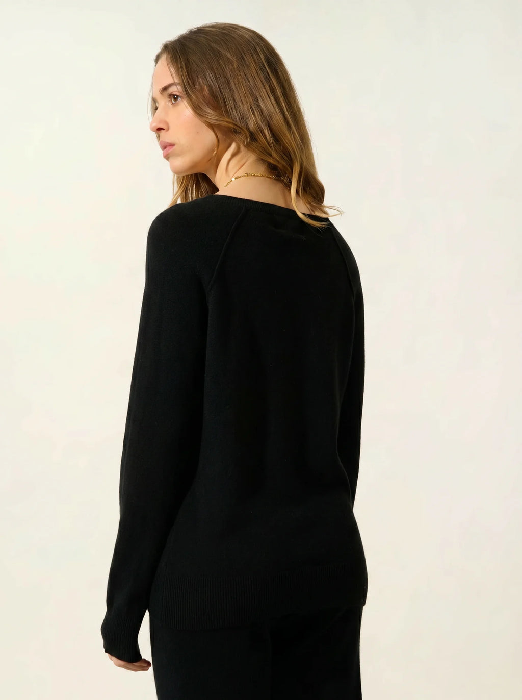 GIUSALET pull col V noir