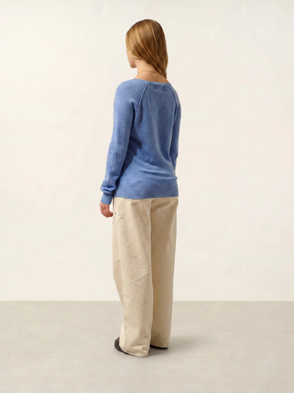 GIUSALET pull col V ciel