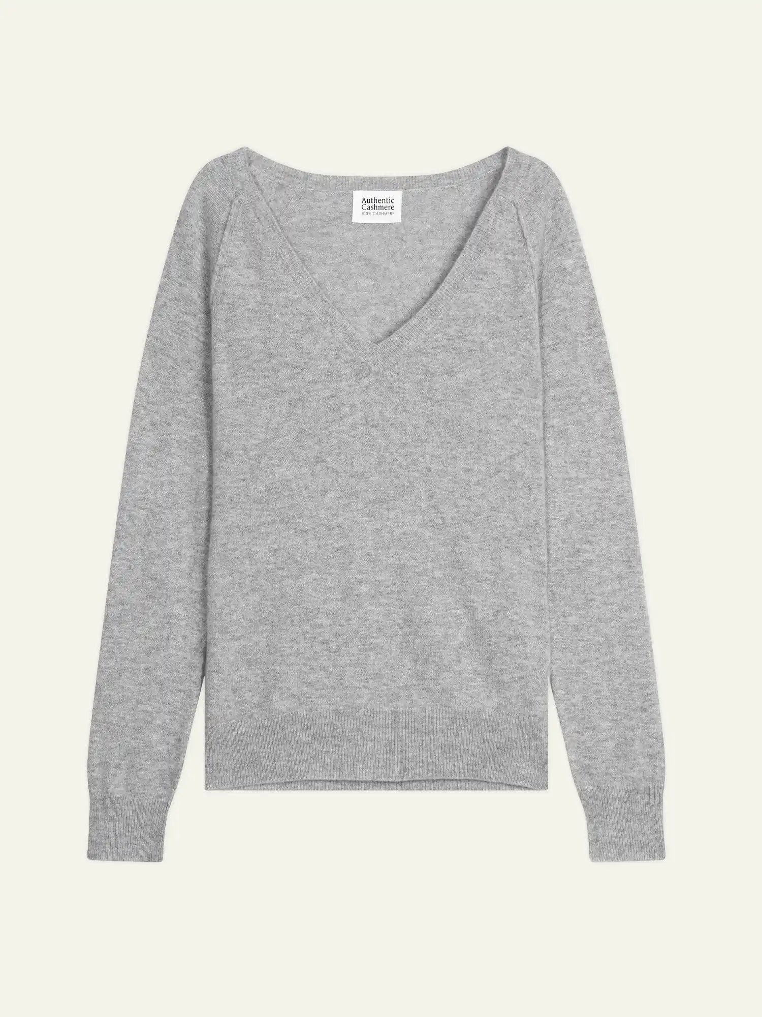 GIUSALET sweater v-neck heather cloud