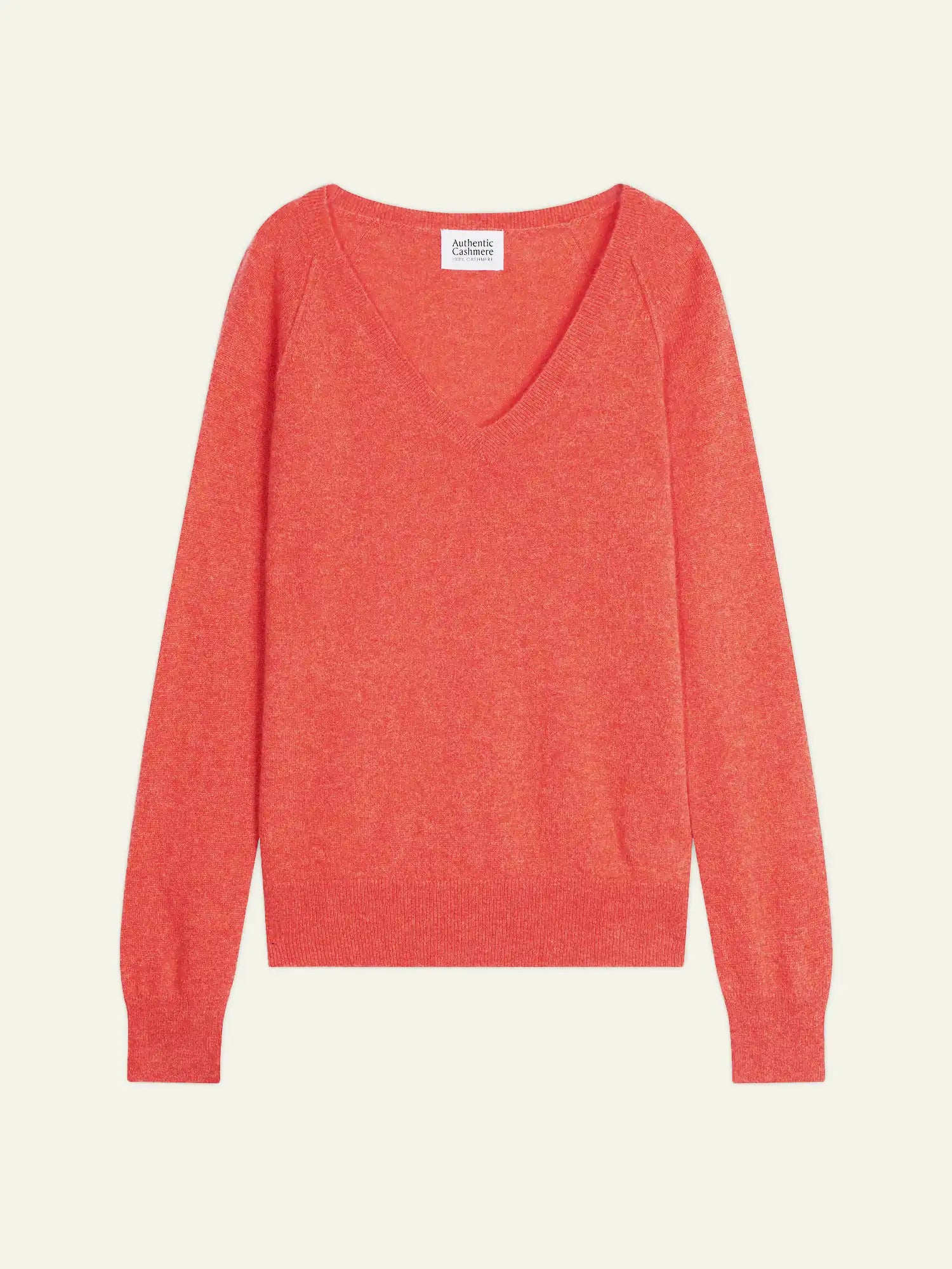 GIUSALET sweater v-neck heather orange