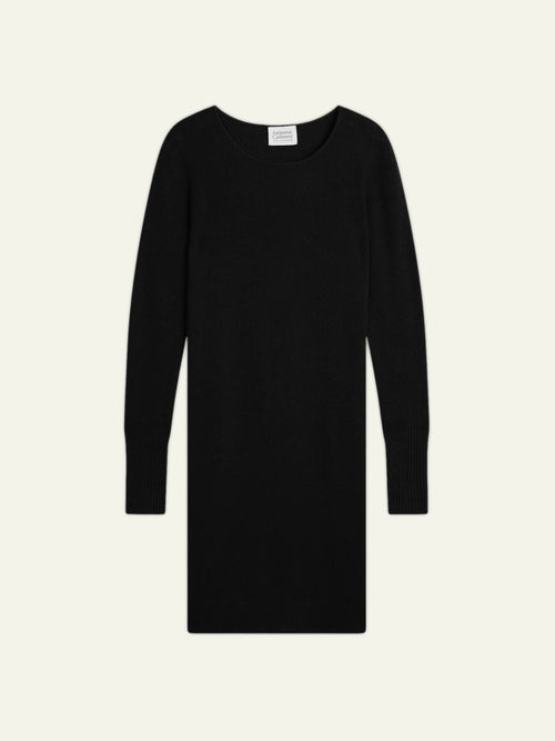 ARMET Robe Col Rond Noir