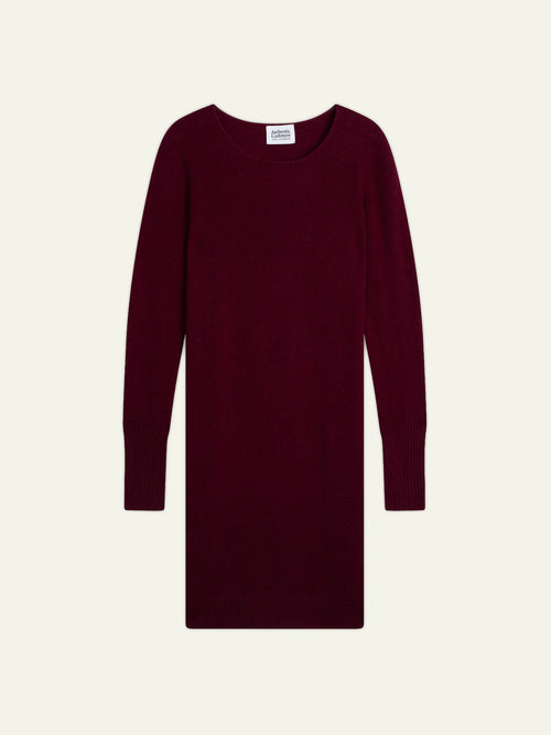ARMET Robe Col Rond Bordeaux