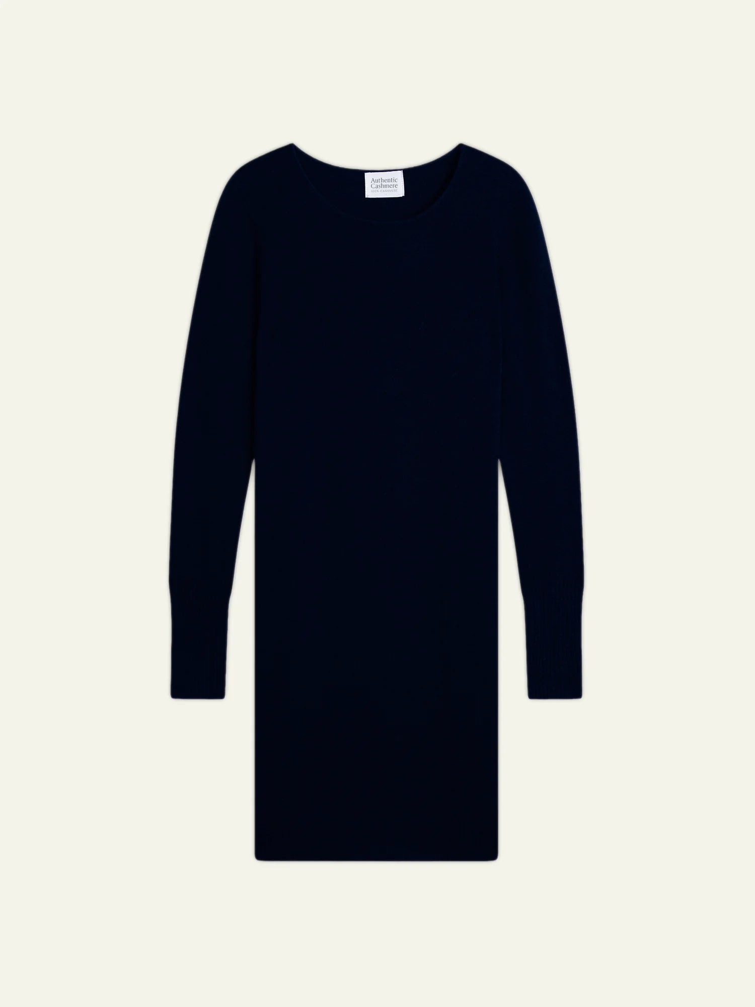 ARMET robe col rond bleu marine