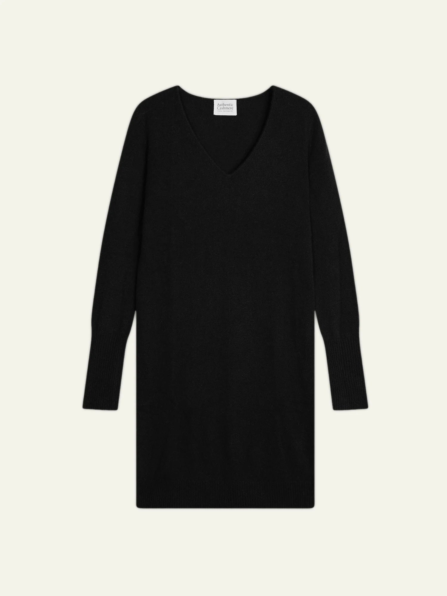 CAPELET robe col V noir