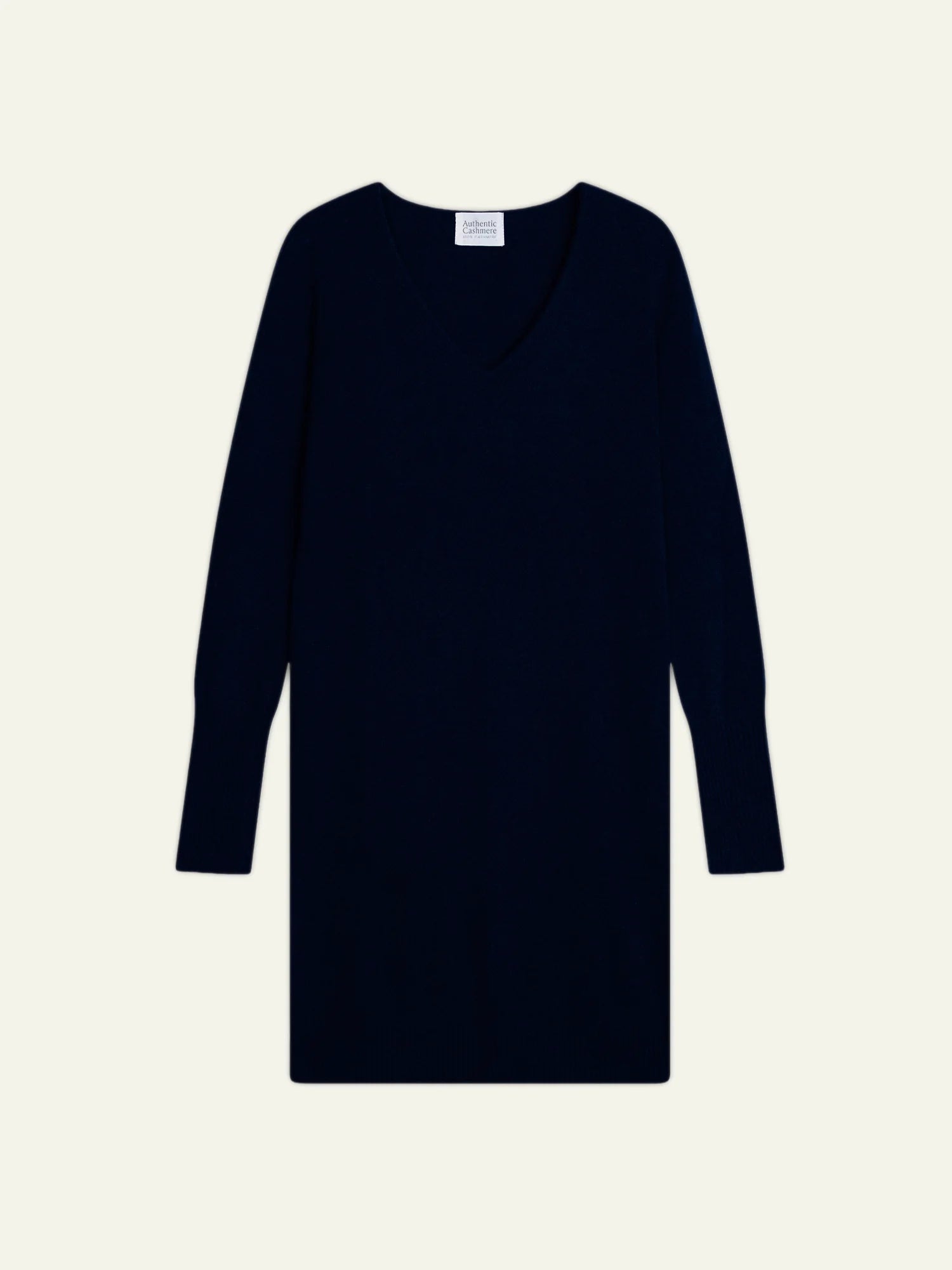 CAPELET robe col V bleu marine