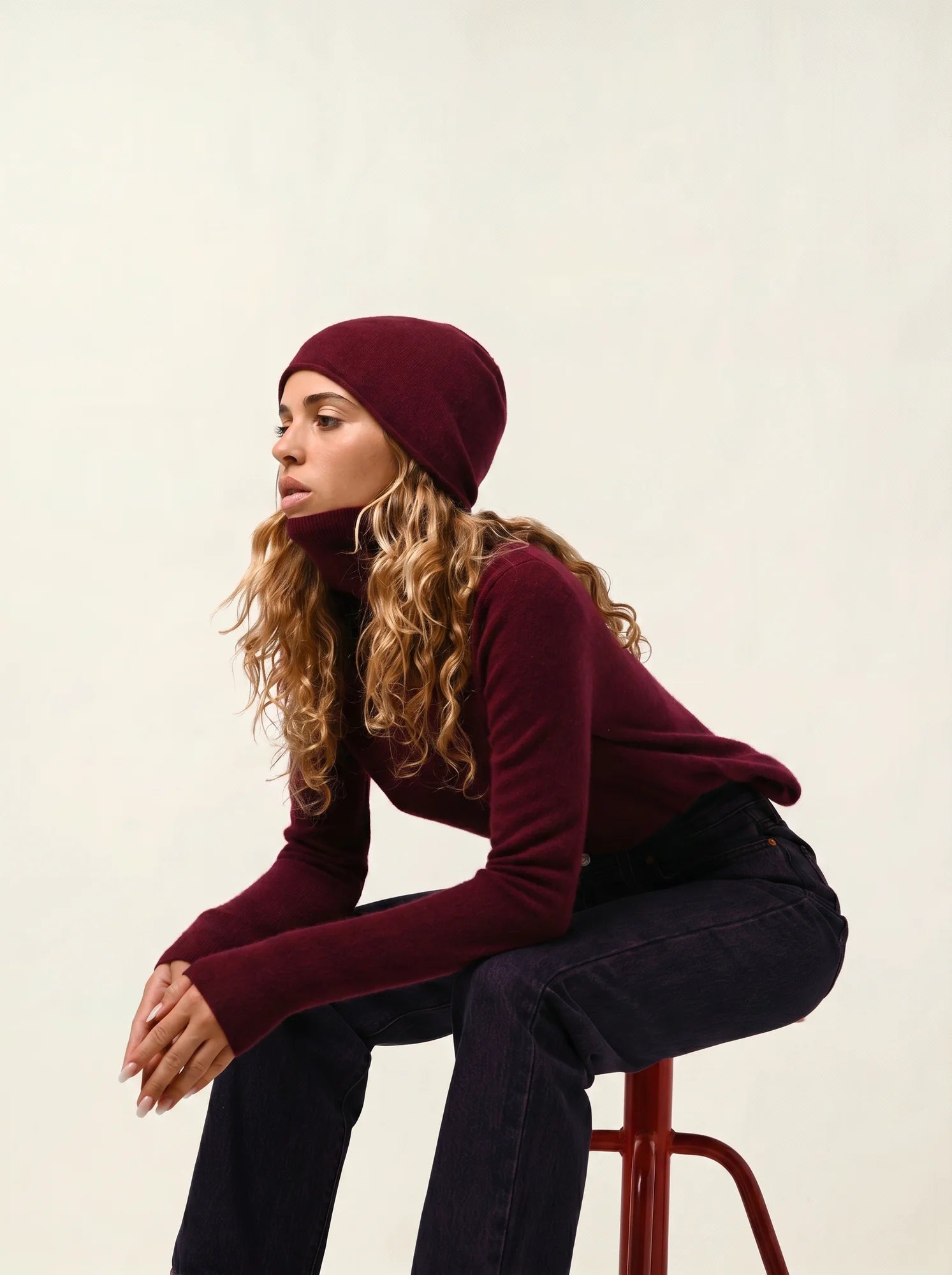 PINIER bonnet bordeaux