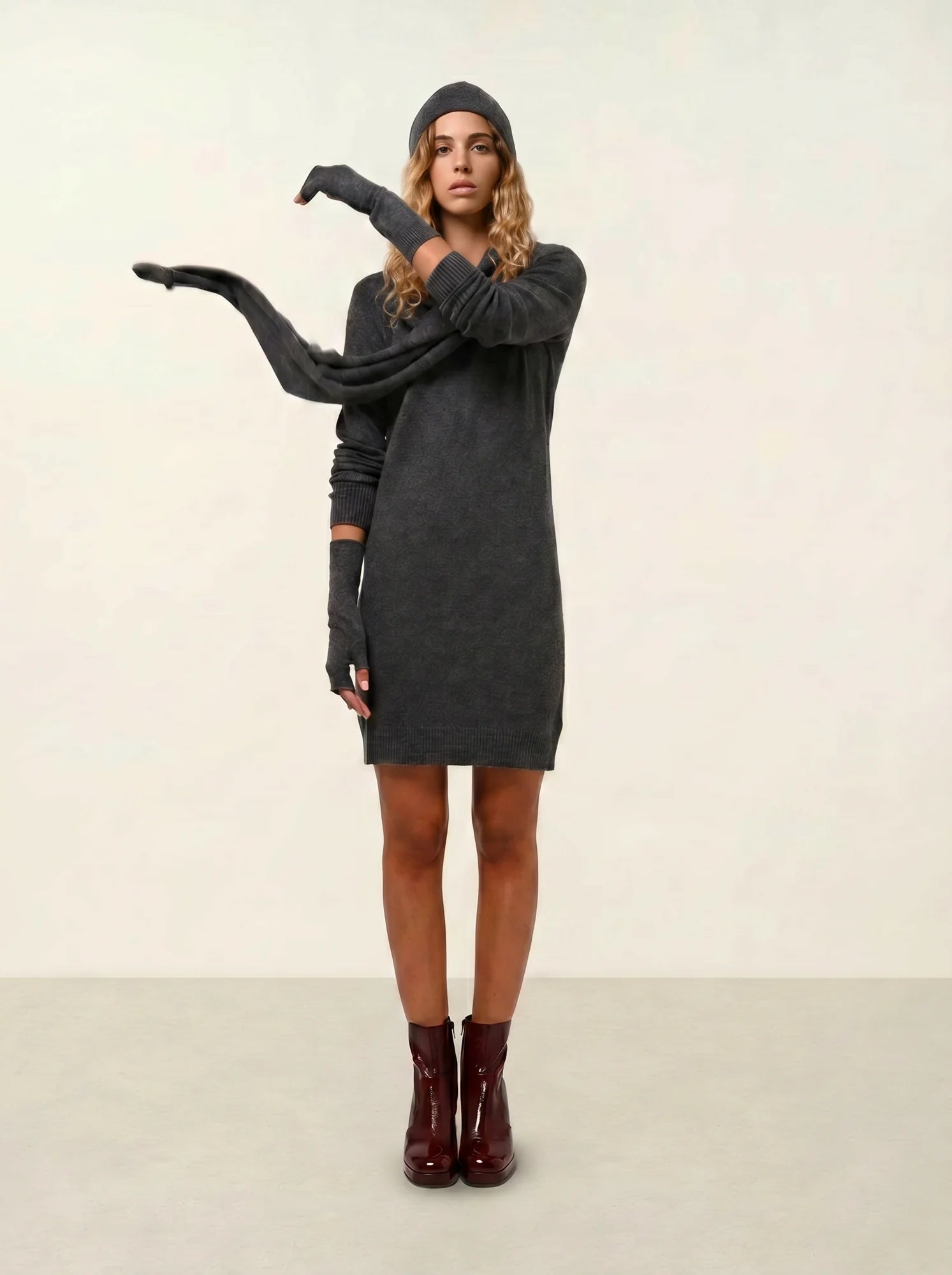 VAYMONT écharpe anthracite chiné