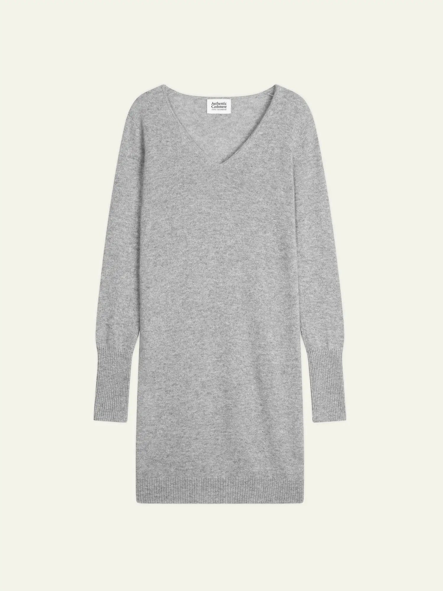 CAPELET Dress V-Neck Heather Cloud
