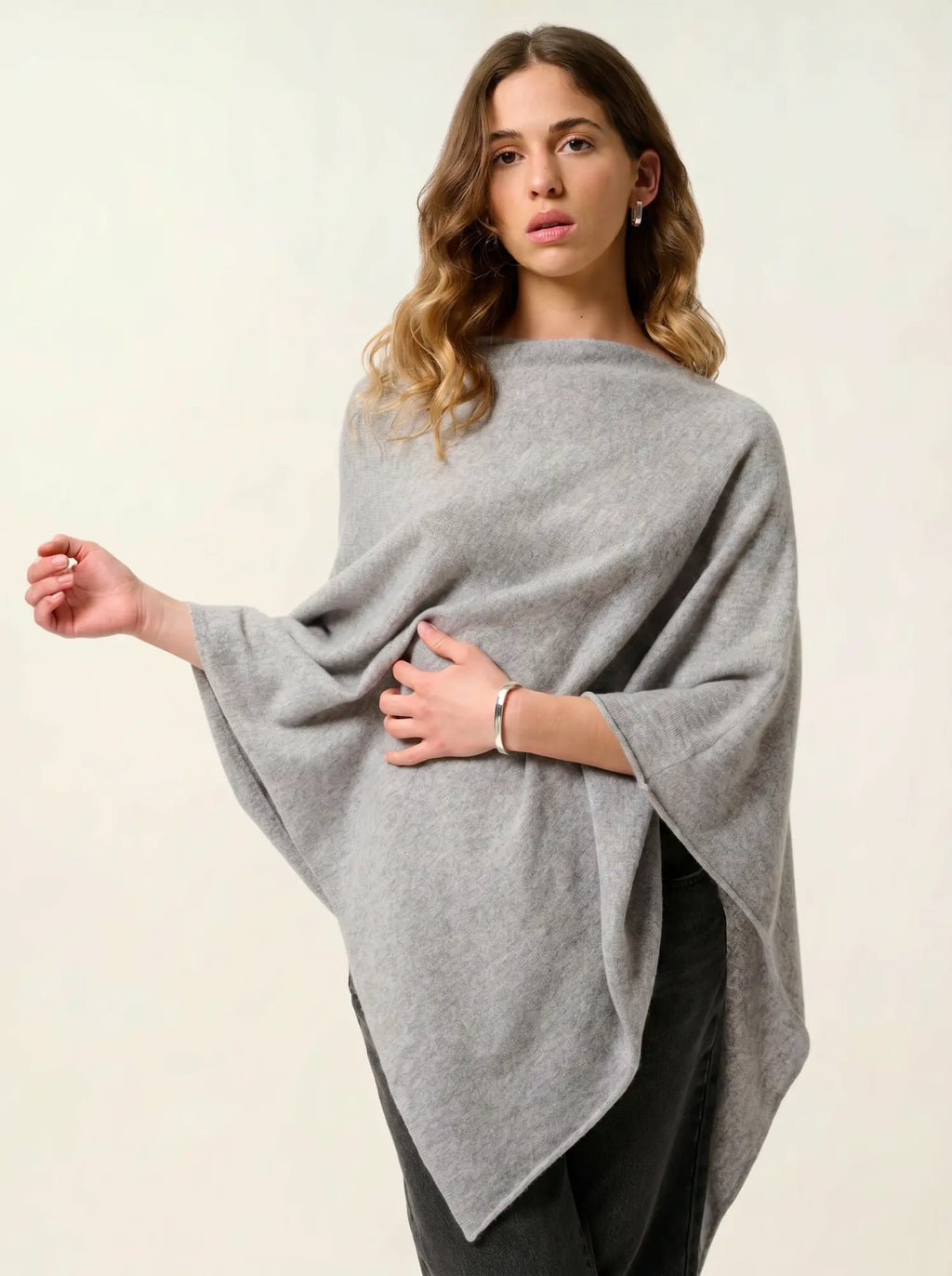 CARRA poncho nuage chiné