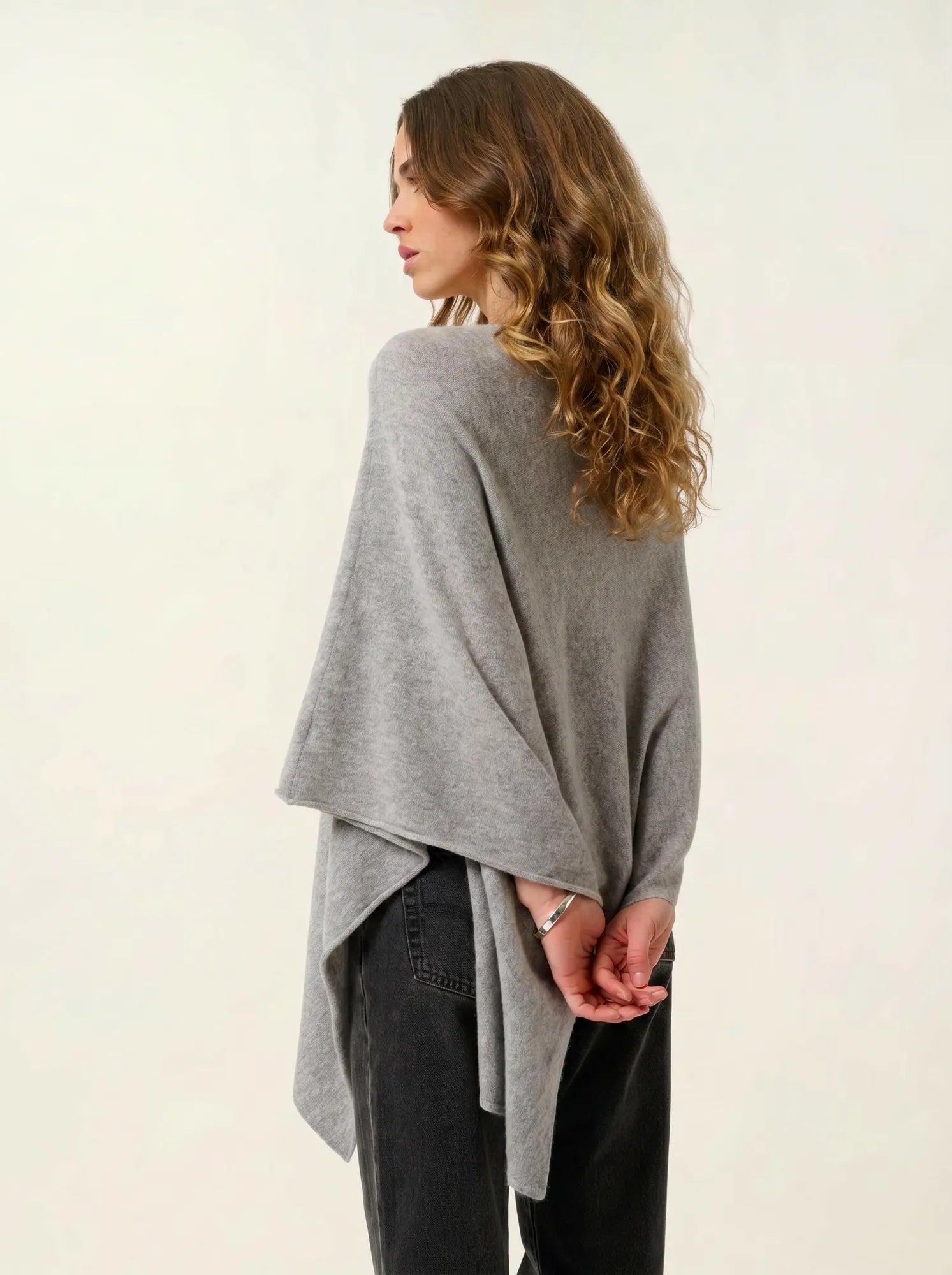 CARRA poncho nuage chiné