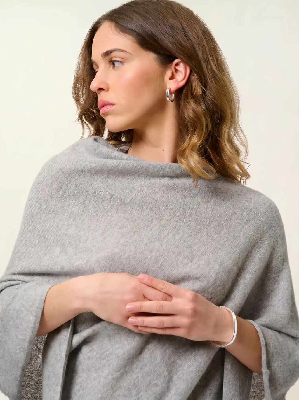 CARRA poncho nuage chiné