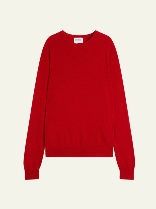 AIGLIÈRE pull col rond rouge