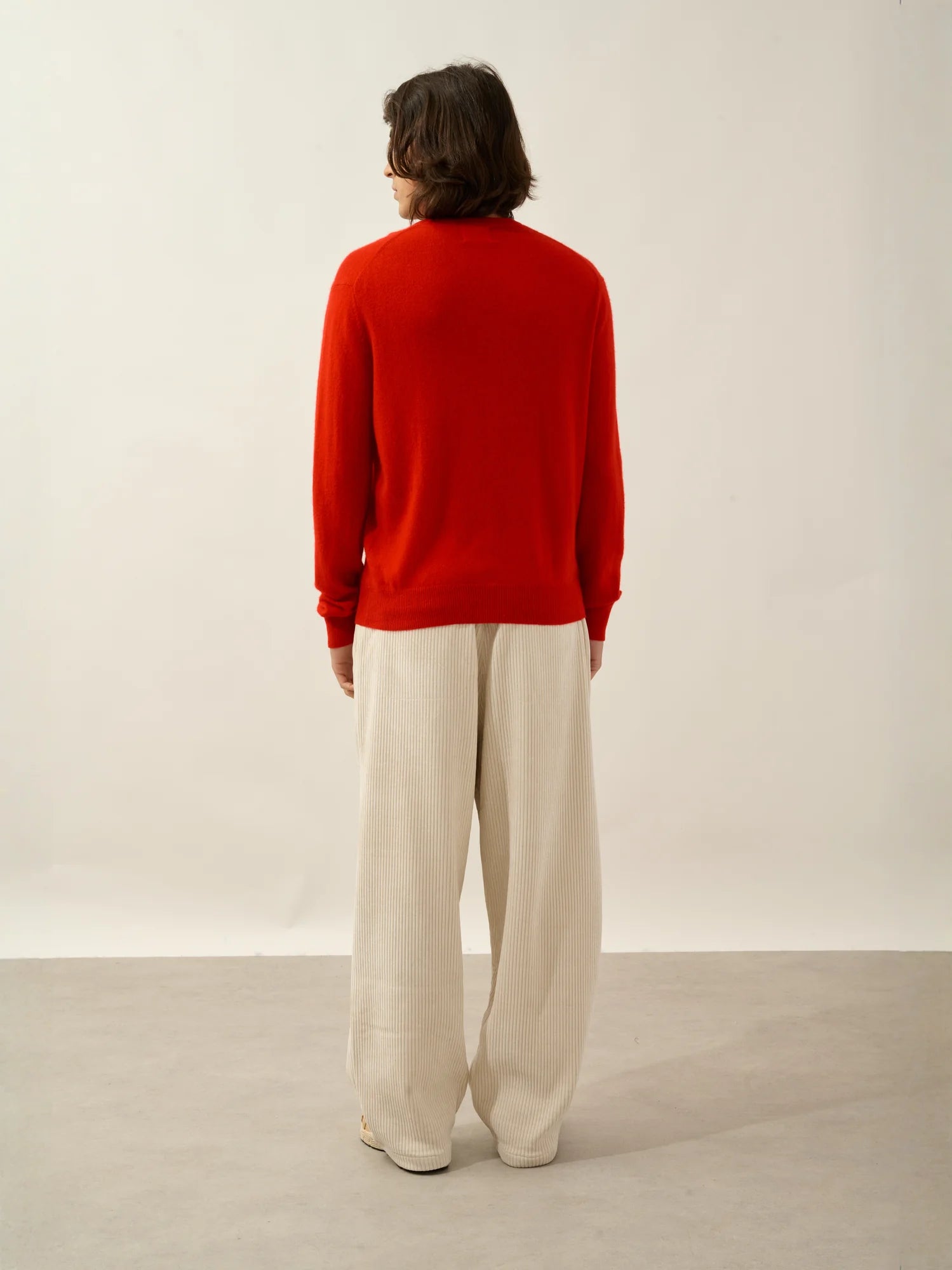 AIGLIÈRE pull col rond rouge
