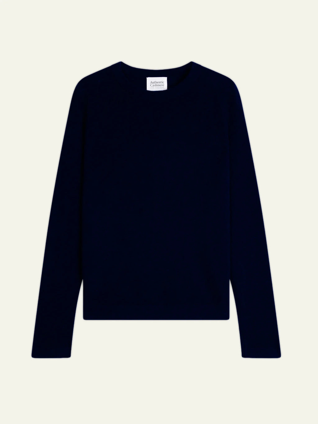 ECRIN pull col rond bleu marine
