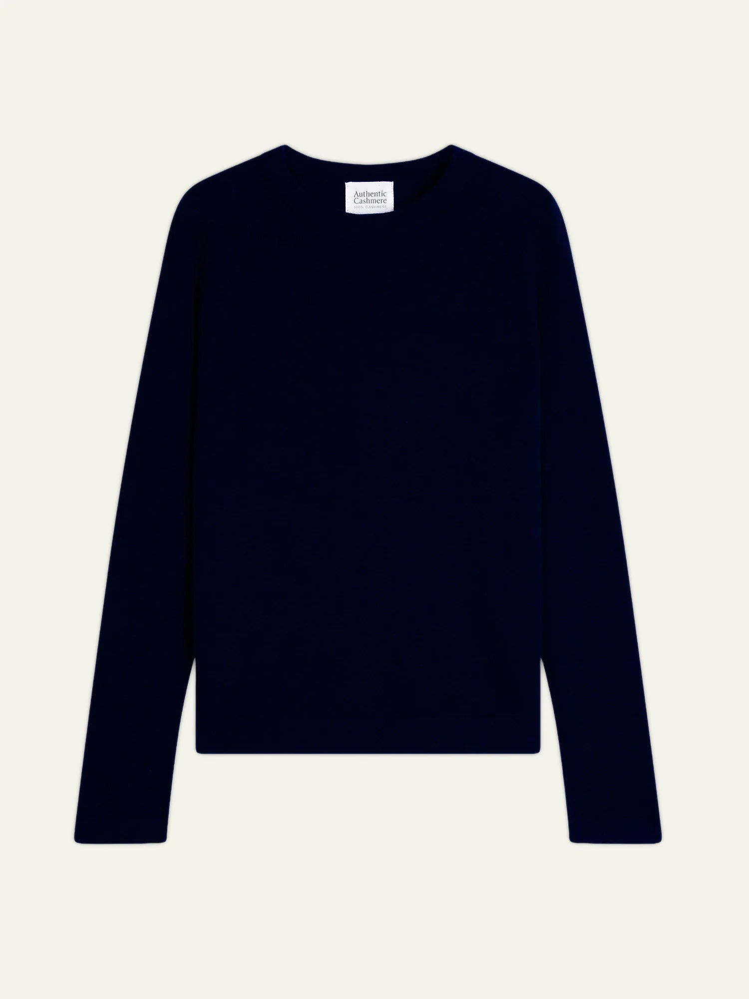 ECRIN pull col rond bleu marine