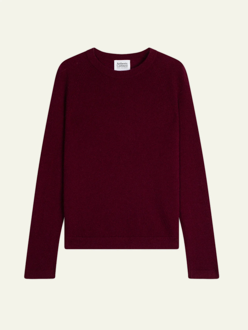 ECRIN pull col rond bordeaux