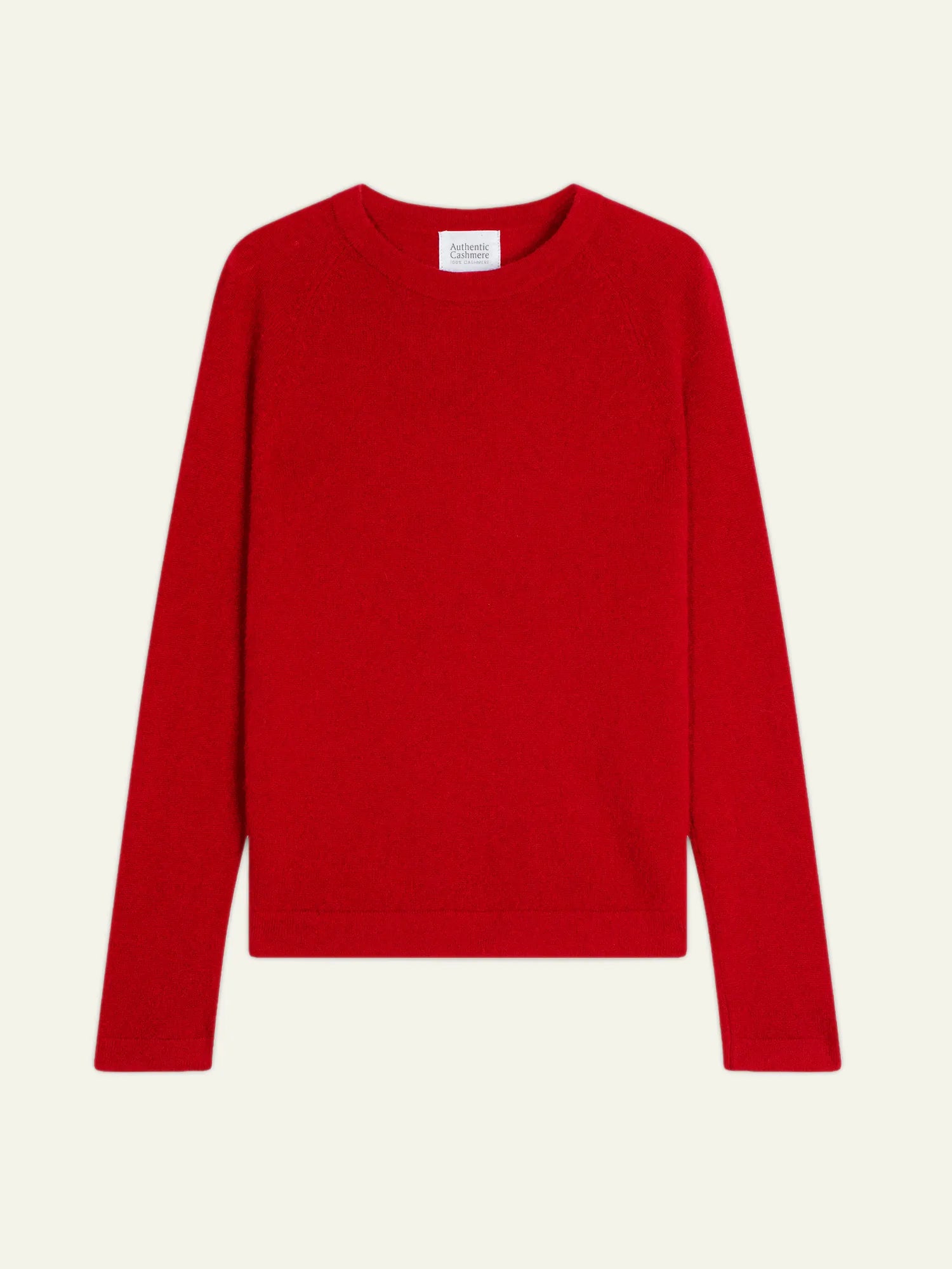 ECRIN pull col rond rouge
