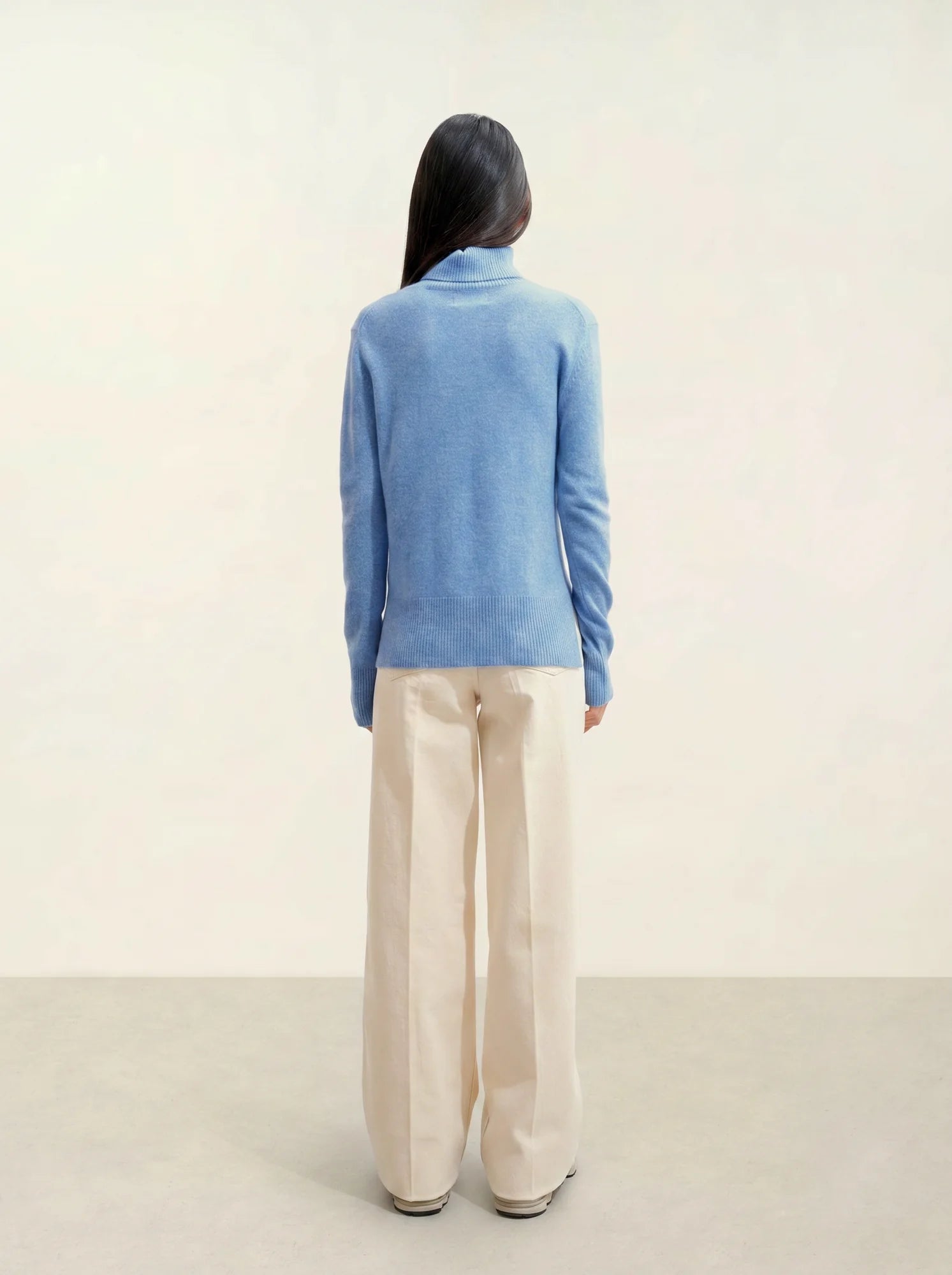 FORNET Pullover Rollkragen Himmelblau