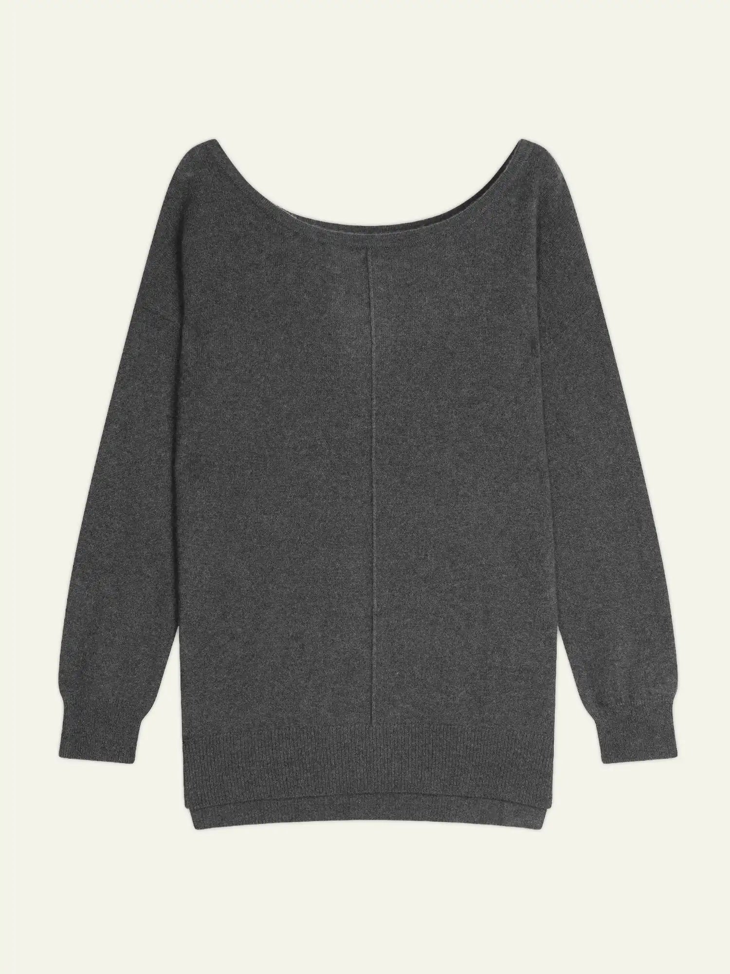 FARAUT Sweater Boat Neck Heather Charcoal