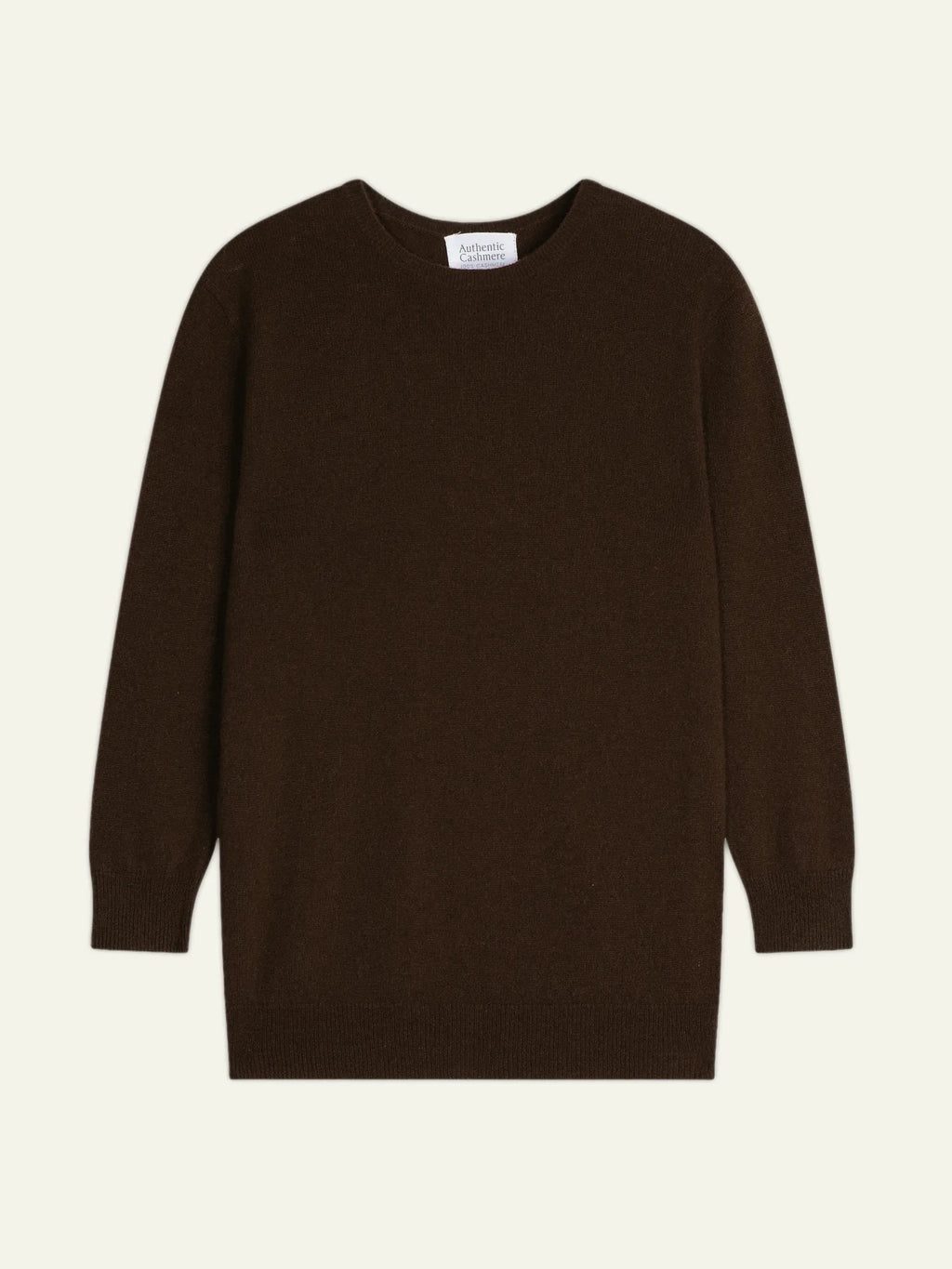 ESTARIS pull col rond boutonné dos choco