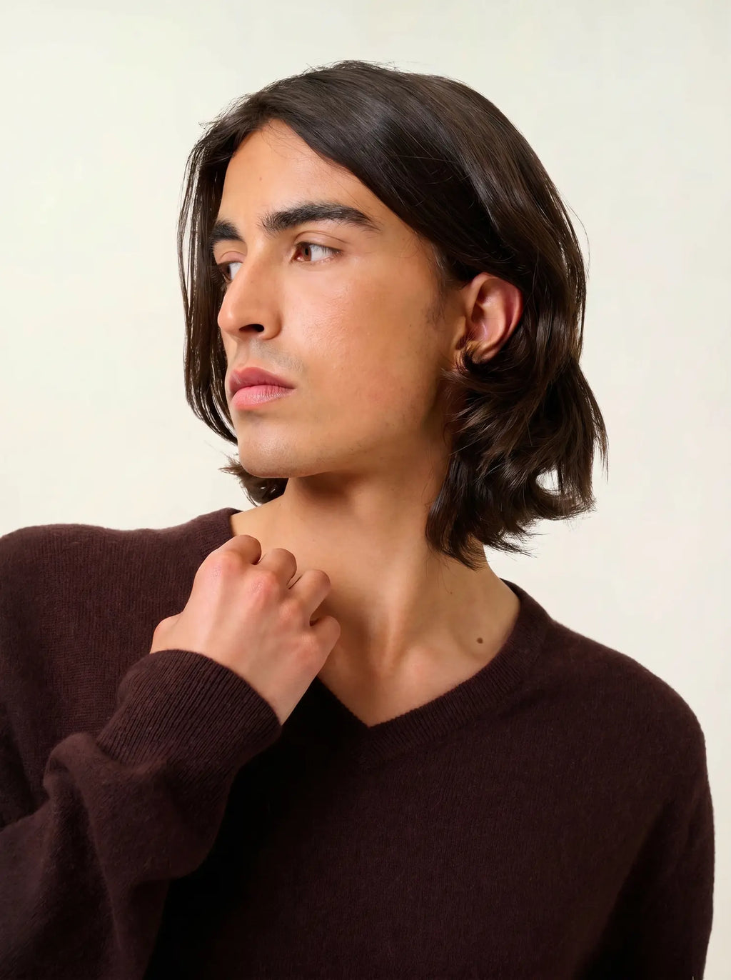 AGEL pullover v-ausschnitt schoko
