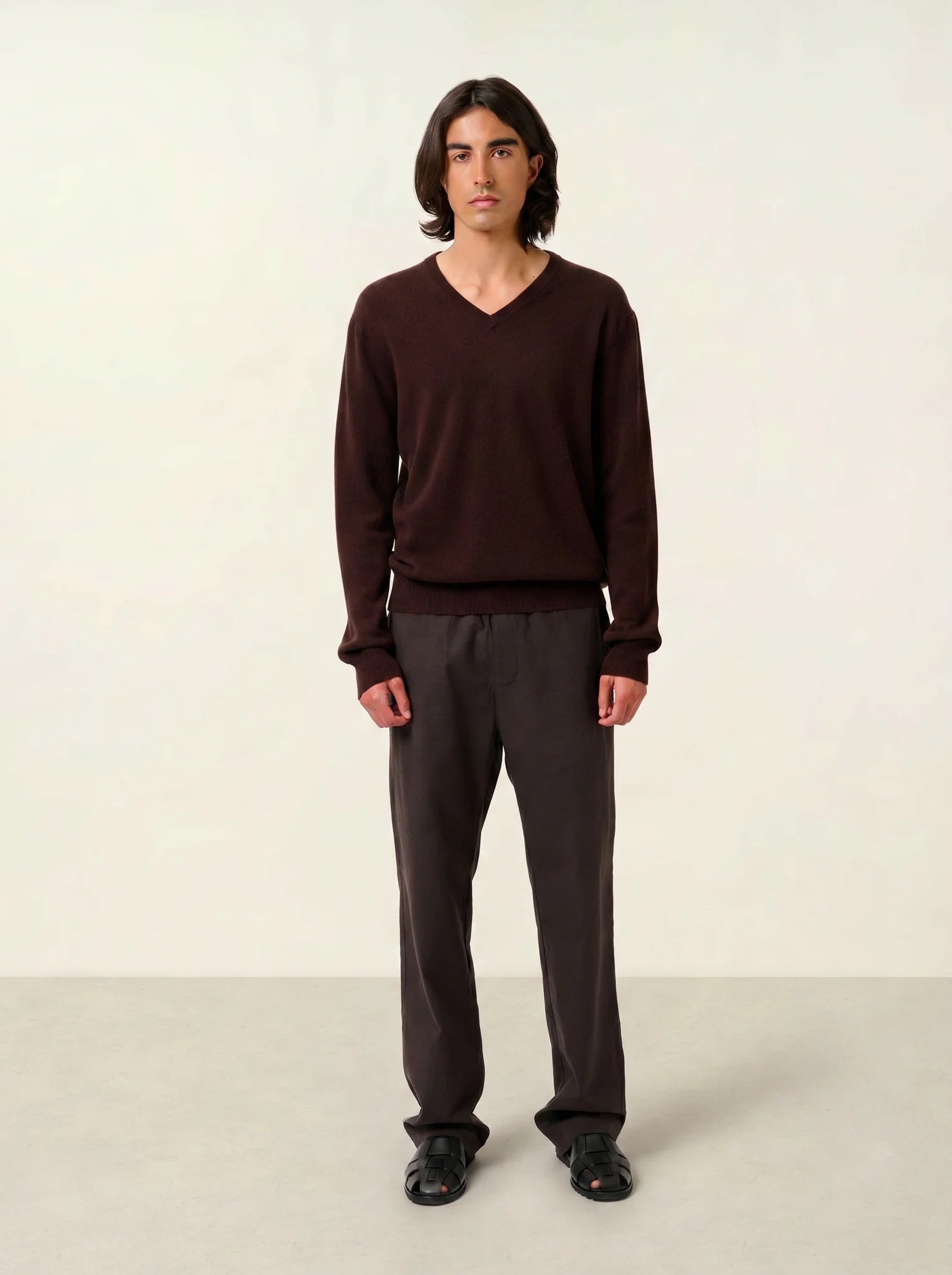 AGEL pullover v-ausschnitt schoko