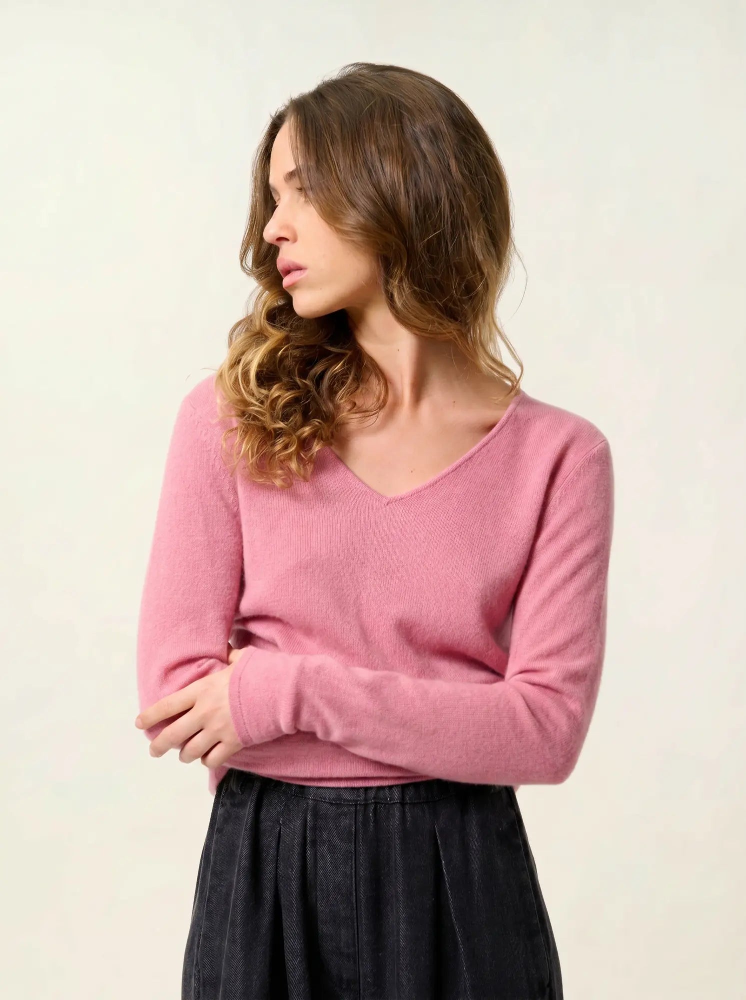 GALISE pull col V pétale