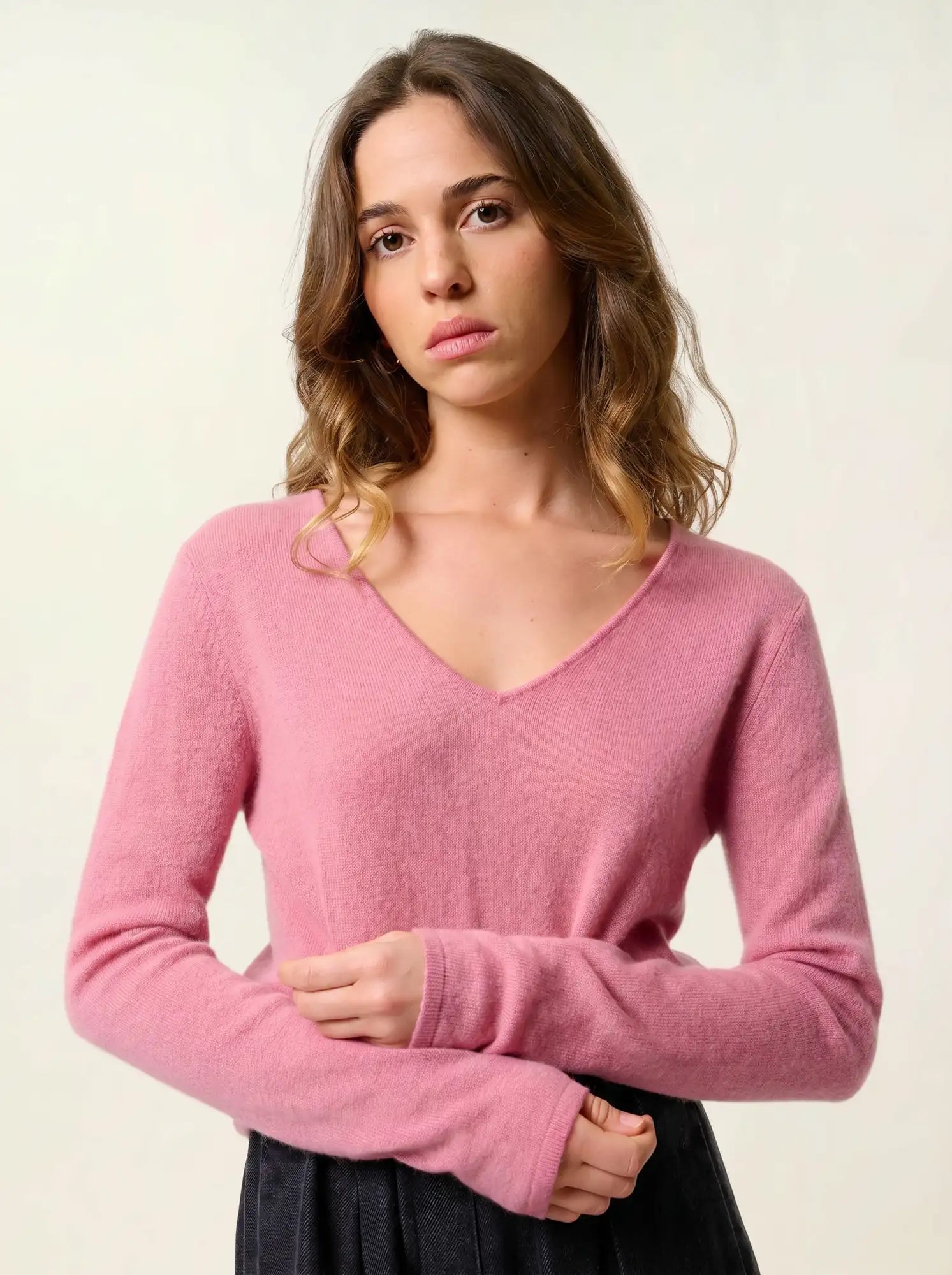 GALISE pull col V pétale
