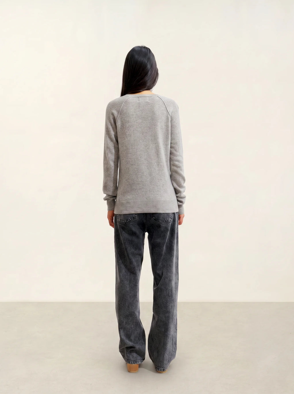ETRET pull col rond nuage chiné