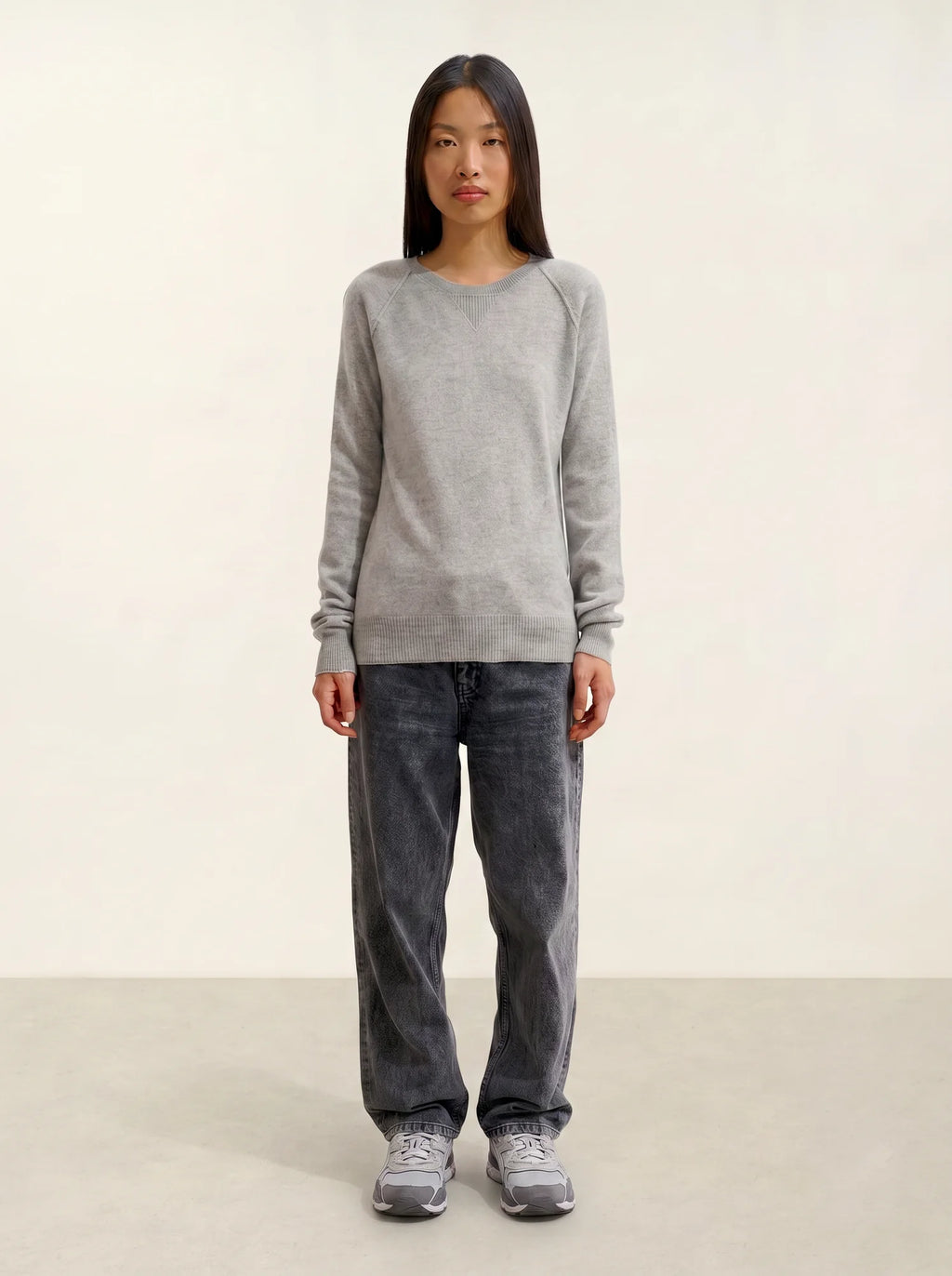ETRET pull col rond nuage chiné