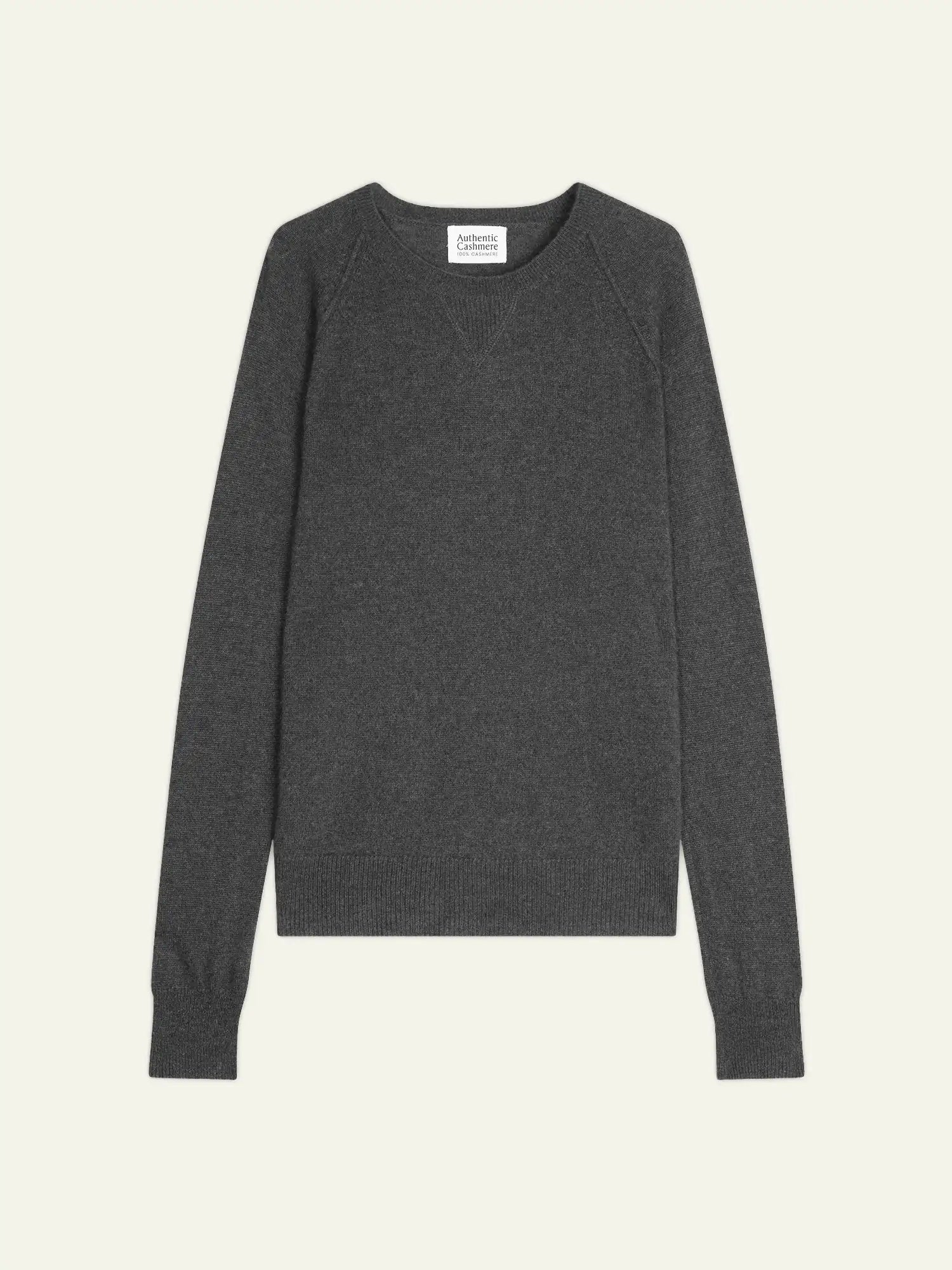 ETRET pull col rond anthracite chiné